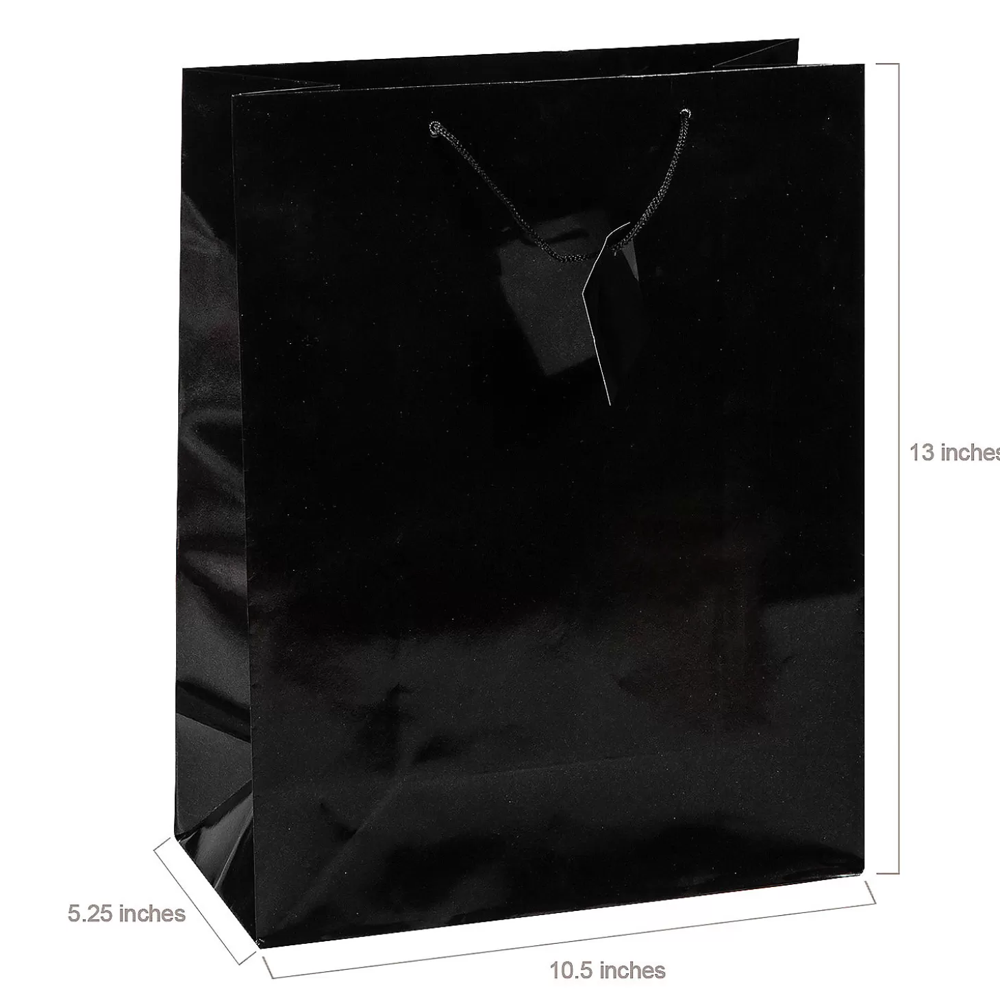 Flash Sale 10 1/2" X 13" Large Black Gift Bags - 12 Pc. Halloween Bags