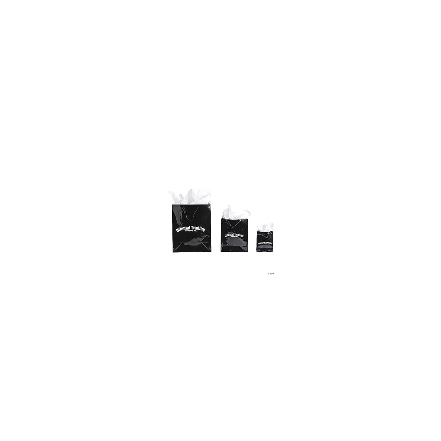 Flash Sale 10 1/2" X 13" Large Black Gift Bags - 12 Pc. Halloween Bags