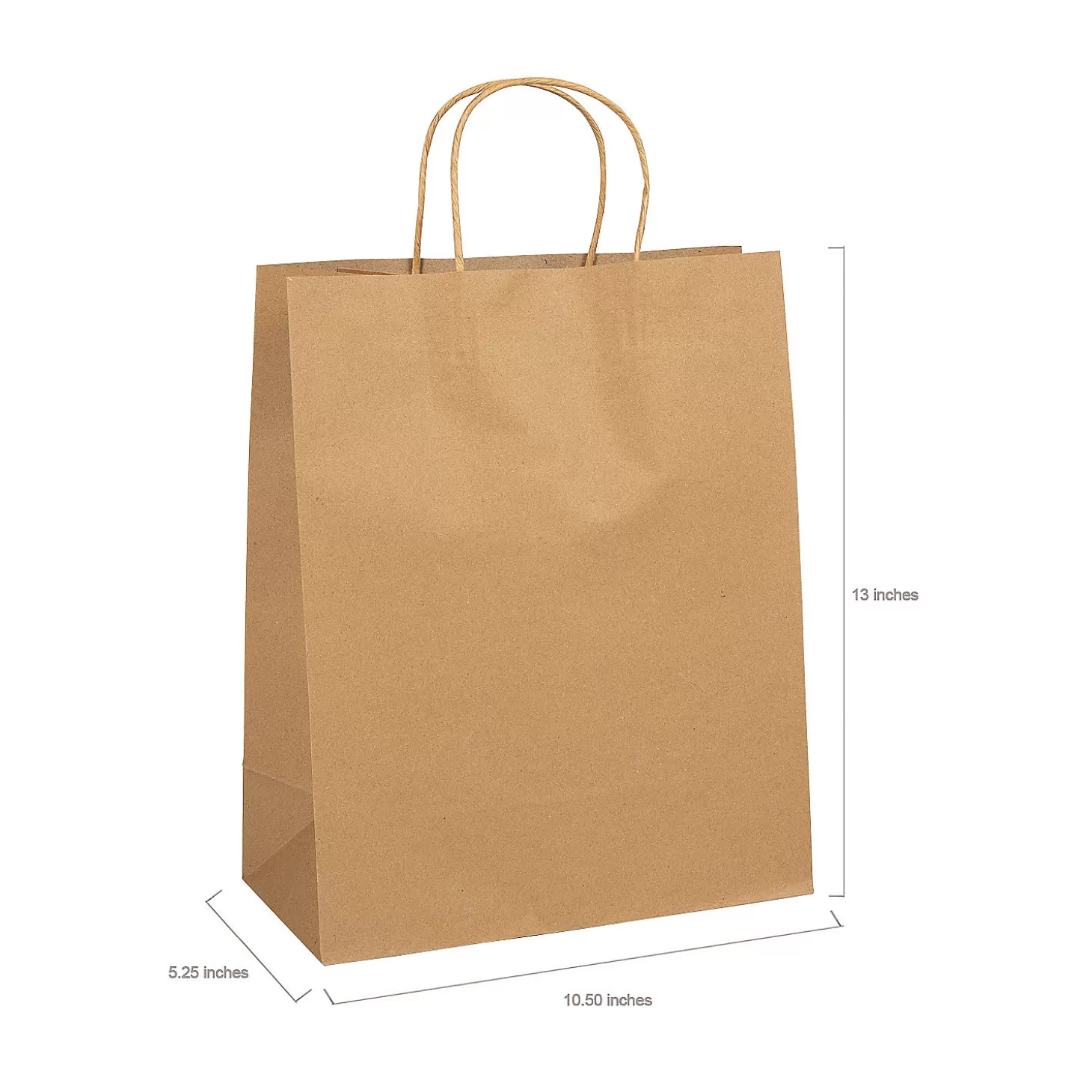 Online 10 1/2" X 5 1/4" X 13" Large Brown Kraft Paper Gift Bags - 12 Pc. Diy Adult Crafts