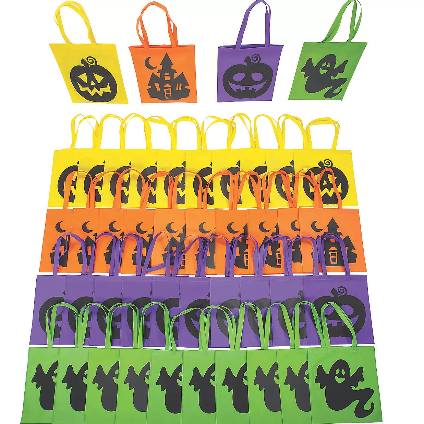 Sale 15" X 17" Bulk 180 Pc. Large Iconic Halloween Tote Bags Halloween Bags