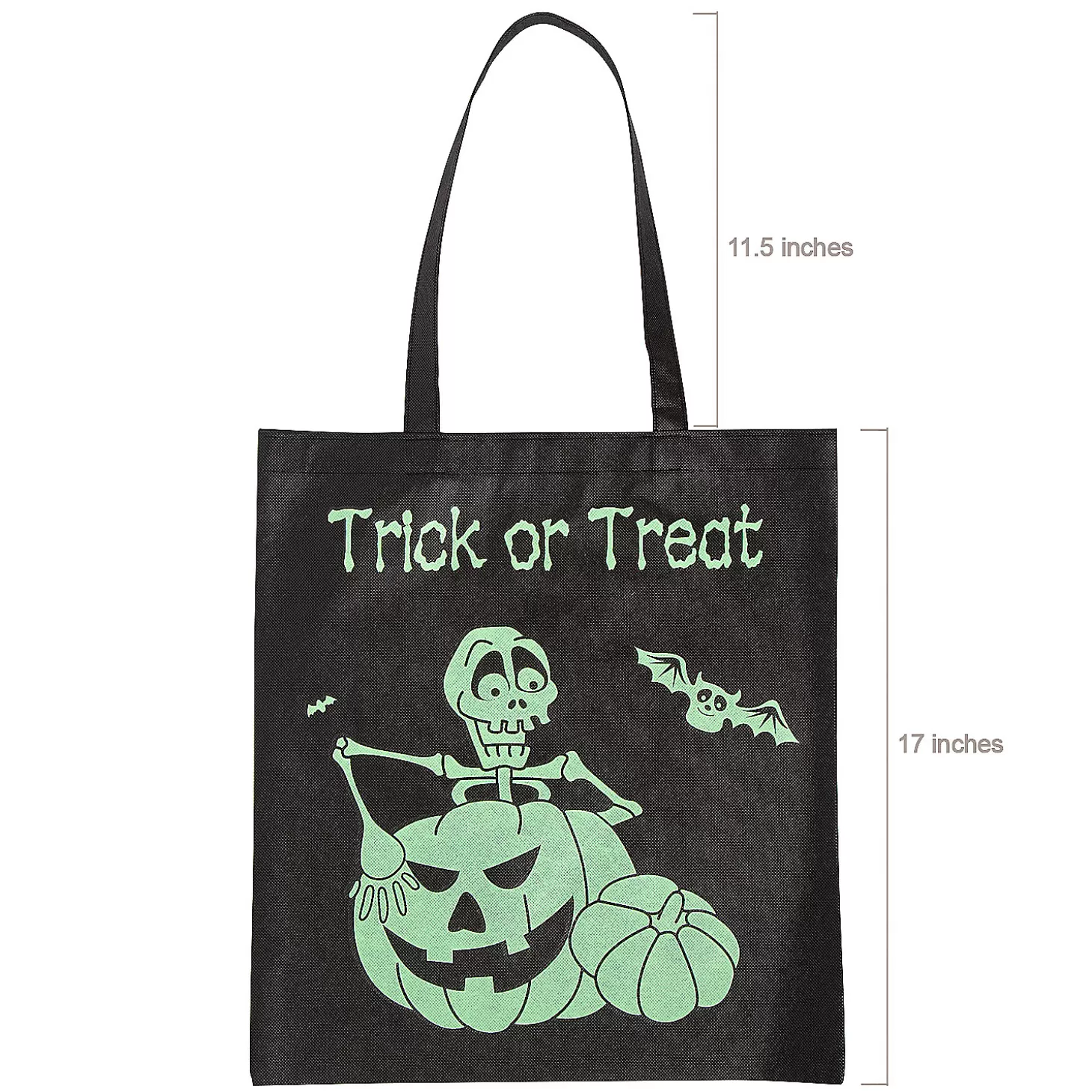 Outlet 15" X 17" Large Nonwoven Glow-In-The-Dark Halloween Tote Bags - 12 Pc. Halloween Apparel & Accessories