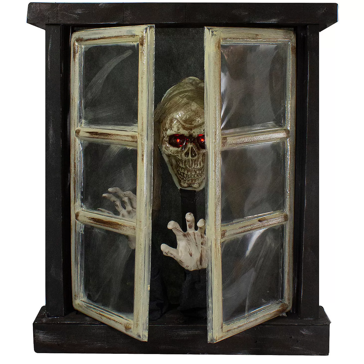 Sale 29" Lighted And Animated Opening Window Halloween Decoration Skulls & Skeletons