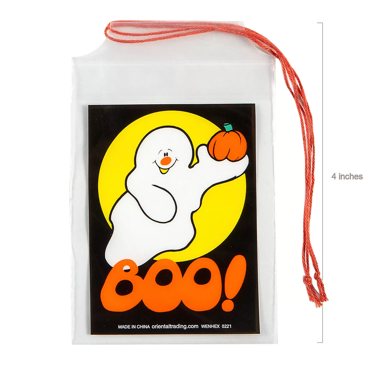 Best 2 3/4" X 4" Bulk 144 Pc. Mini Halloween Plastic Drawstring Treat Bags Halloween Bags