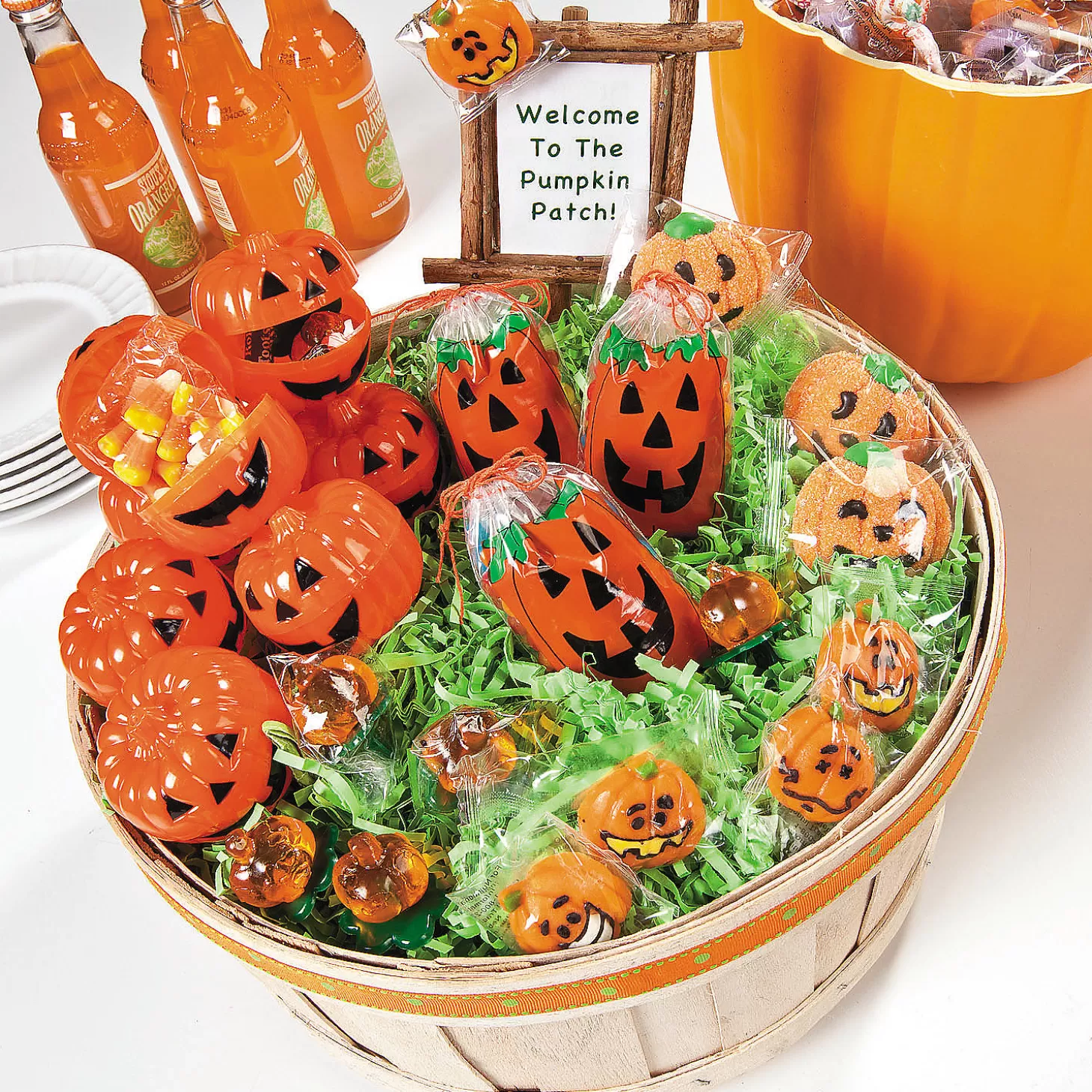 New 2 3/4" X 4" Bulk 144 Pc. Mini Jack-O'-Lantern Paper Drawstring Treat Bags Halloween Bags