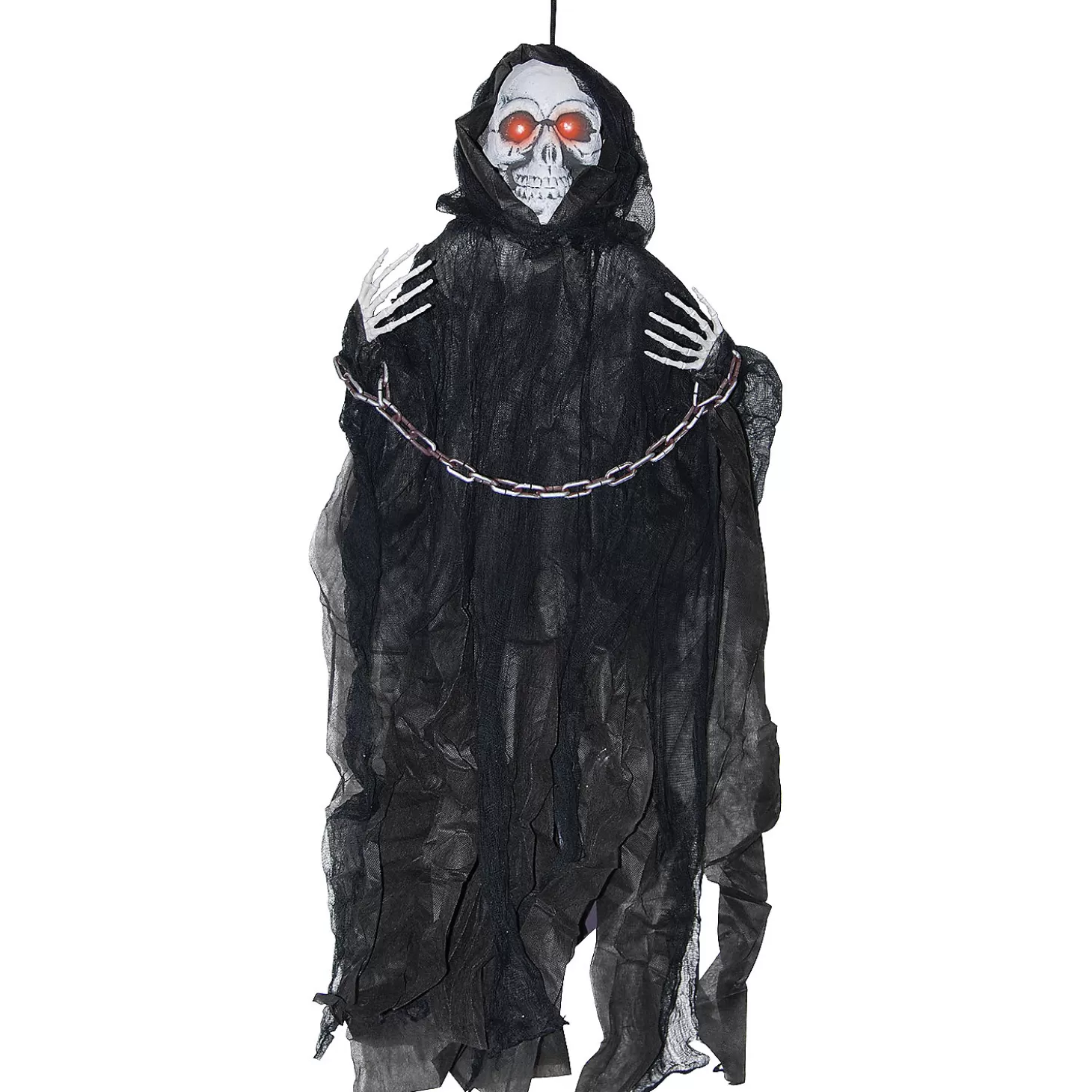 Sale 36" Lightup Hanging Reaper In Chains Decoration Skulls & Skeletons