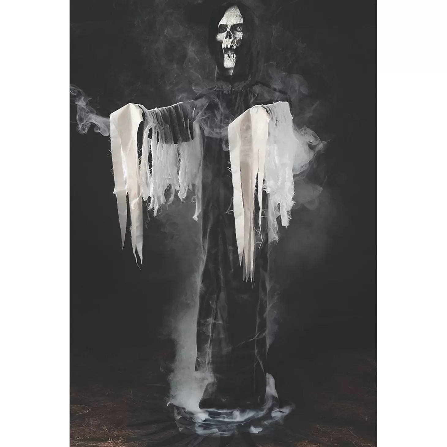 Flash Sale 58" Reaper Fogger Phantom In Black Halloween Decoration Skulls & Skeletons