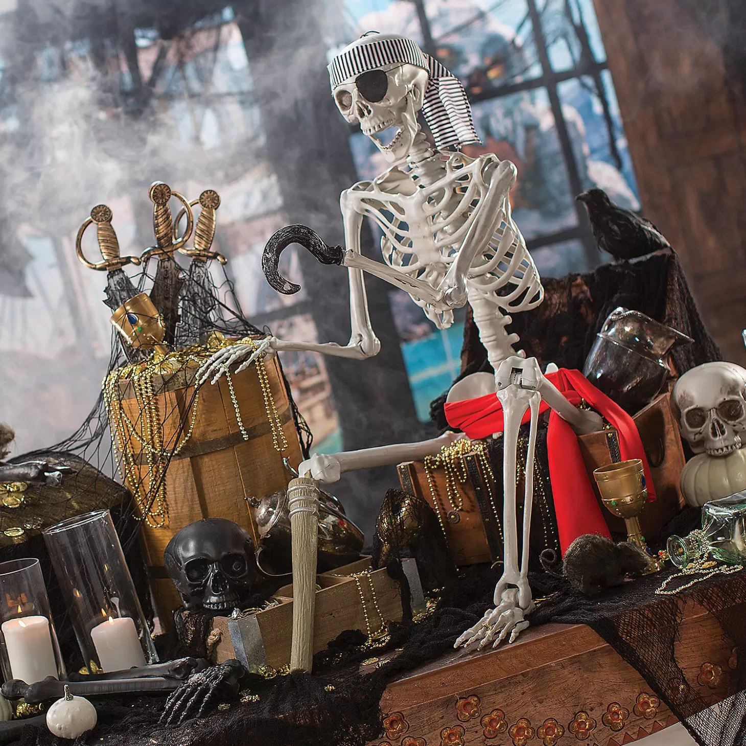 Flash Sale 5 Ft. Posable Pirate Skeleton Halloween Decoration Skulls & Skeletons