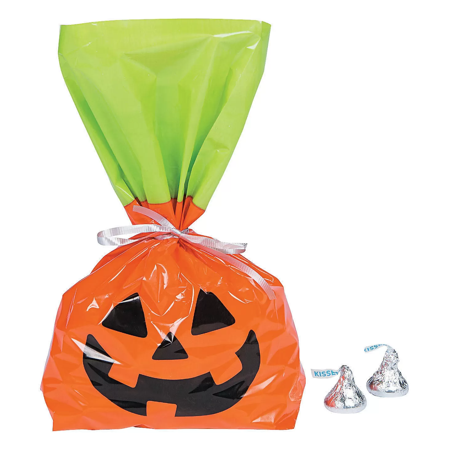 Best 5" X 11 1/2" Bulk 50 Pc. Halloween Jack-O'-Lantern Cellophane Bags Halloween Bags