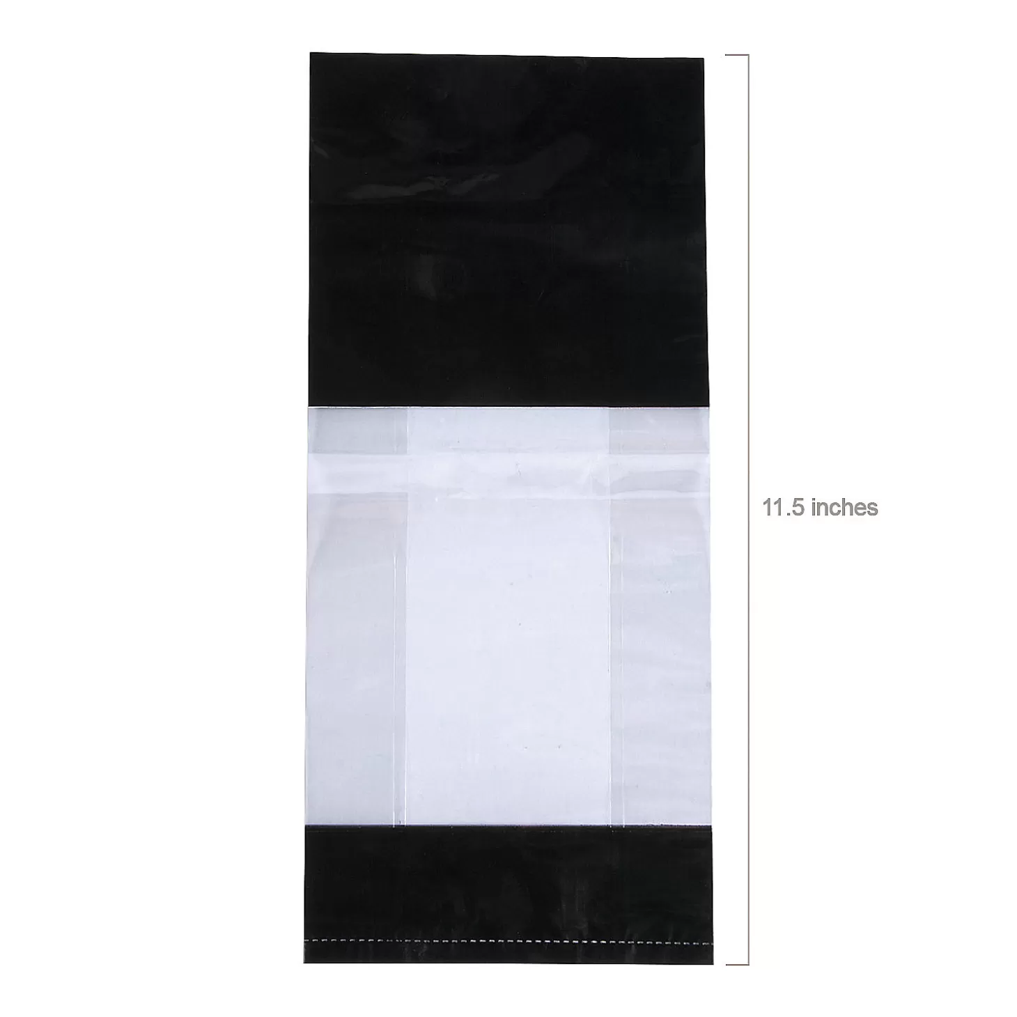 Store 5" X 2 1/2" X 11" Medium Metallic Banded Cellophane Bags - 12 Pc. Halloween Bags