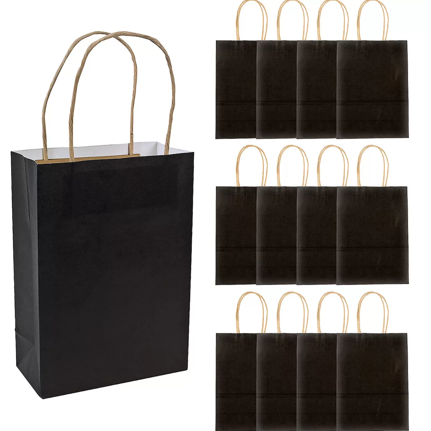 Flash Sale 6 1/2" X 9" Medium Kraft Paper Gift Bags - 12 Pc. Halloween Bags