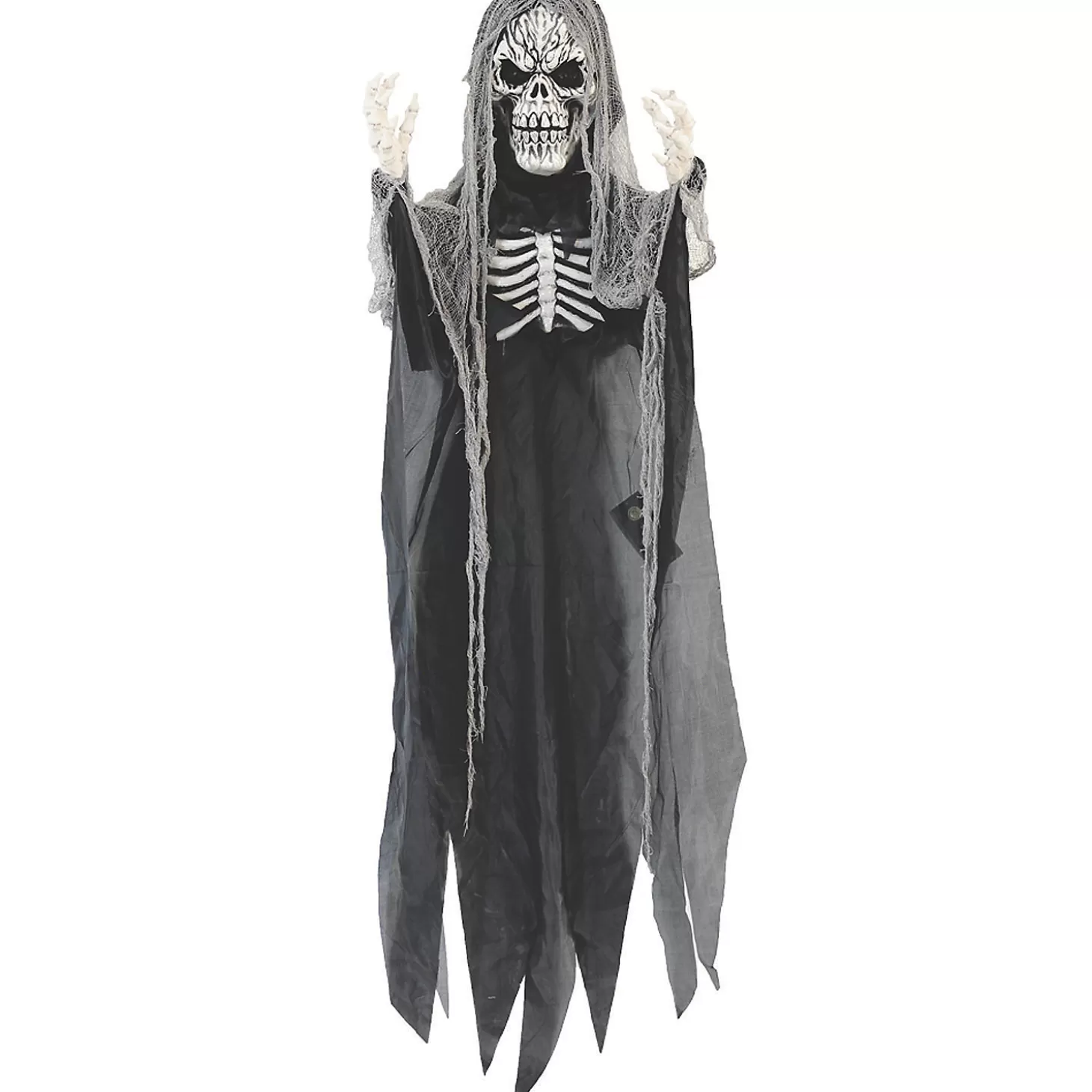 Cheap 6' Lightup Hanging Skeleton Reaper Halloween Decoration Skulls & Skeletons