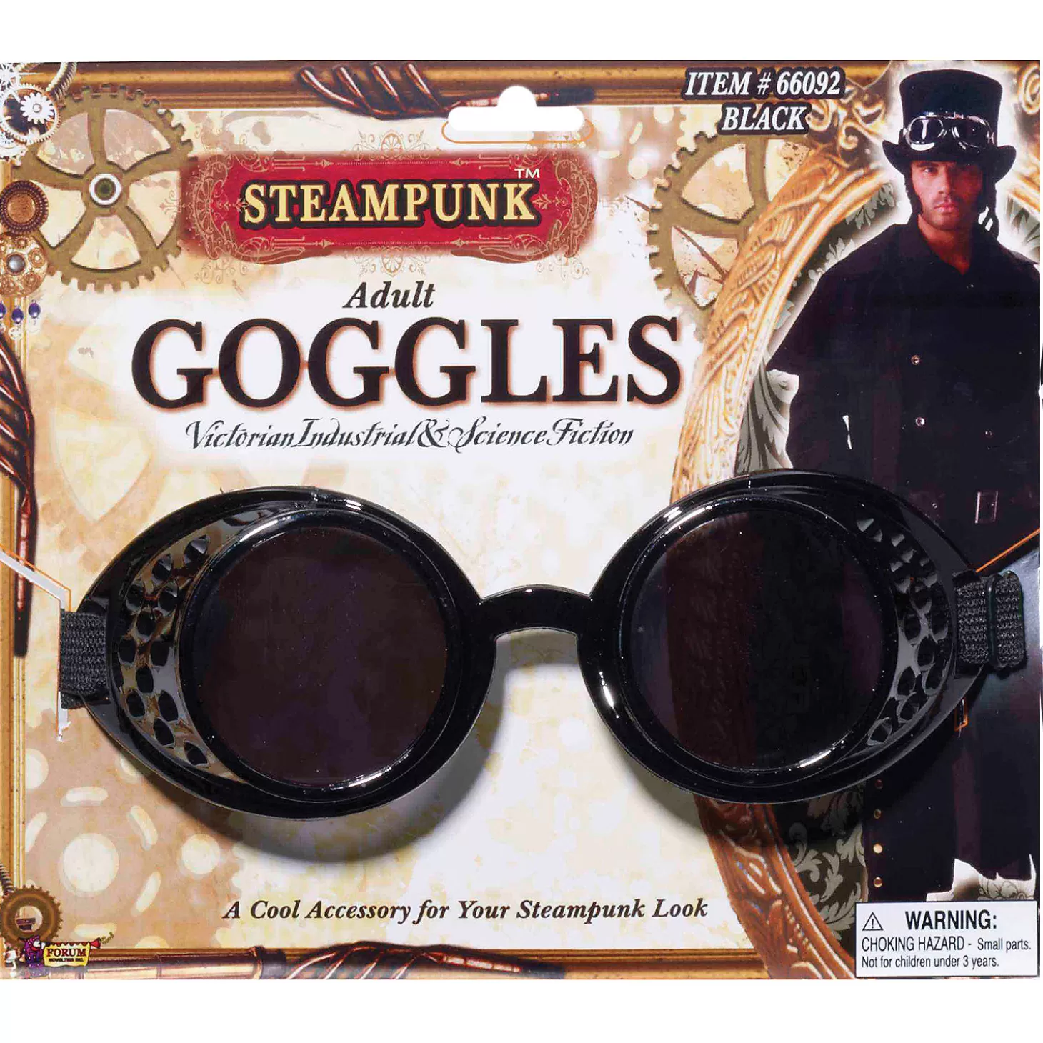 Online Adult Steampunk Goggles - 1 Pc. Halloween Apparel & Accessories