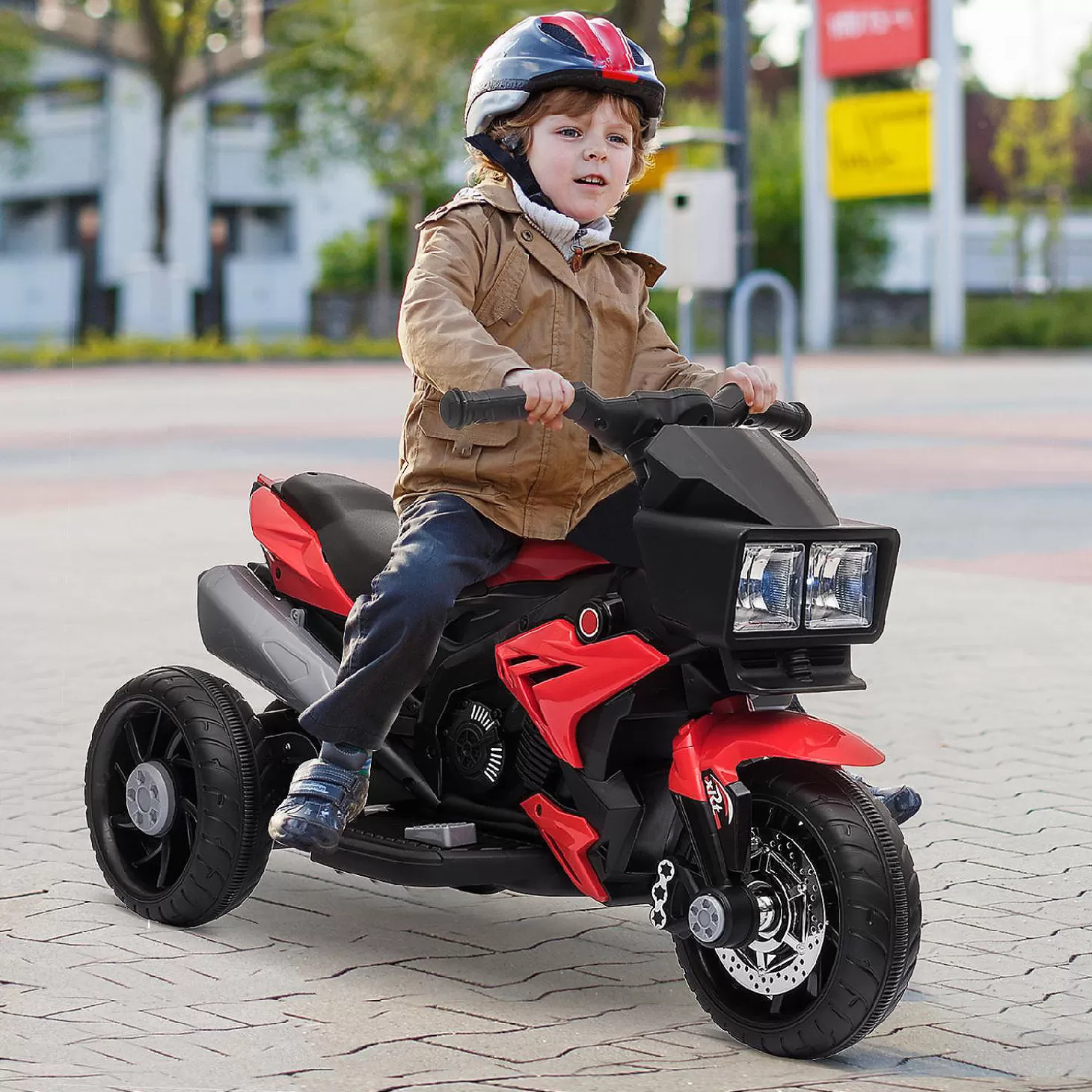 Flash Sale Aosom 6V Kids Motorcycle Electric Ride On W/ Music Red Riding Toys