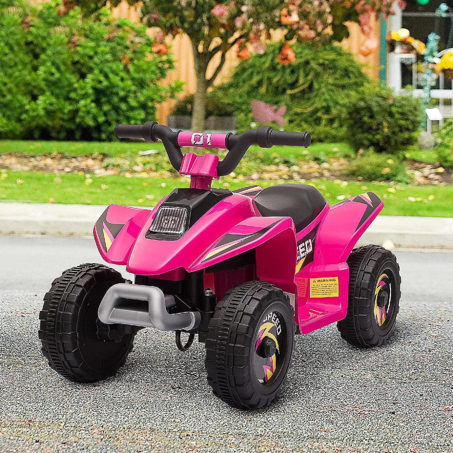 Discount Aosom 6V Ride On Atv 4 Wheeler Electric Quad Vehicle W/Forward/ Reverse Switch 3-5Yrs Pink Riding Toys