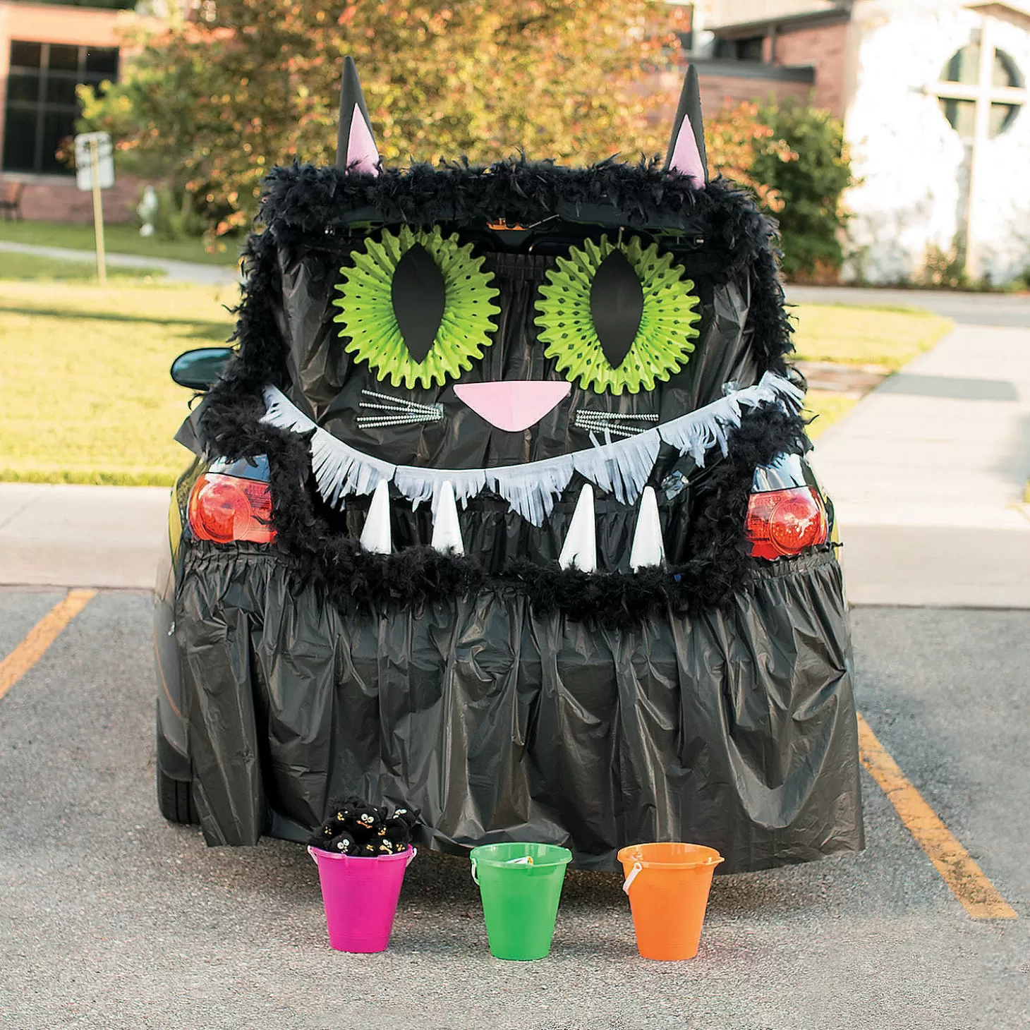 Outlet Black Cat Trunk-Or-Treat Decorating Kit - 50 Pc. Halloween Fun Kits
