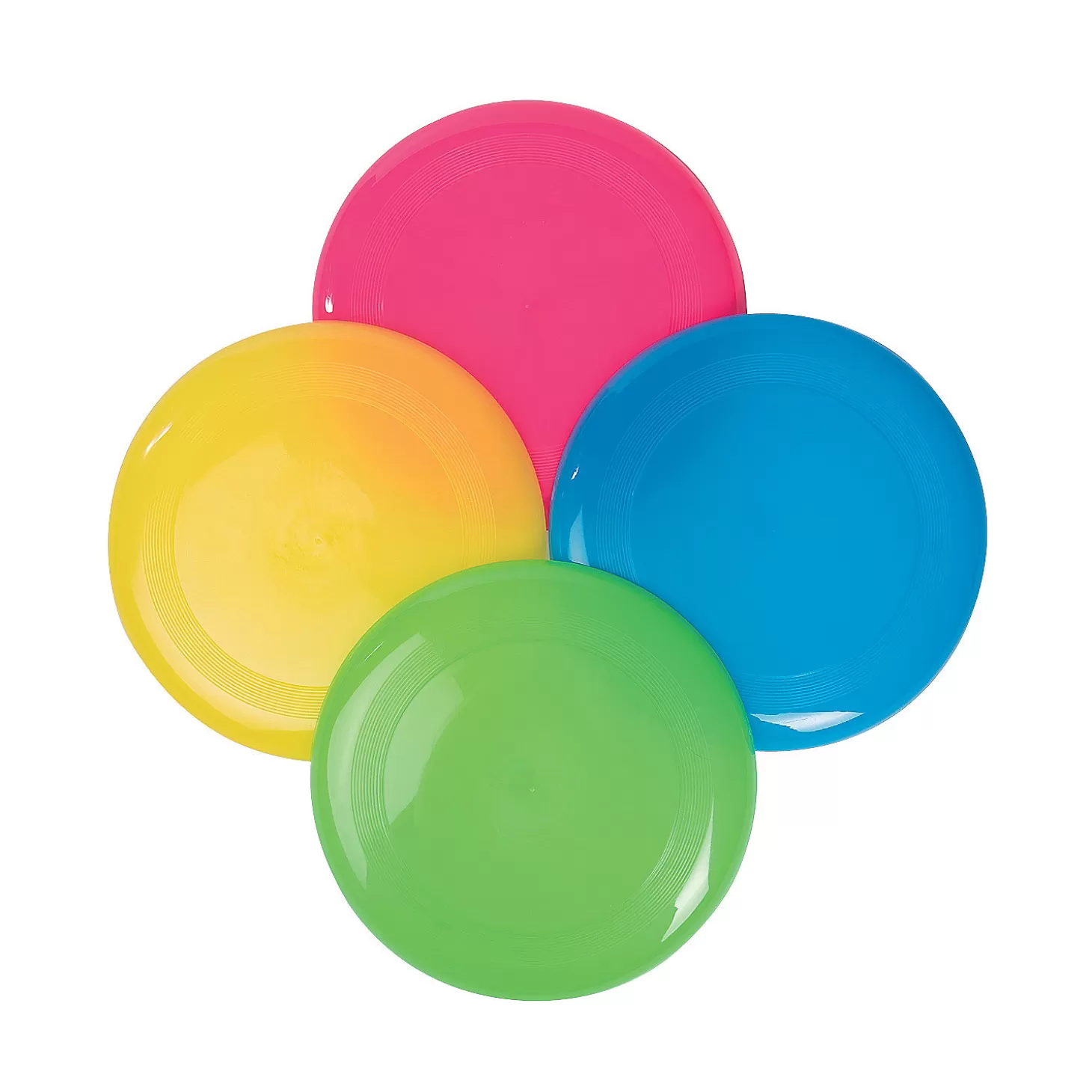 Outlet Bright Color Flying Discs - 12 Pc. Flying Toys
