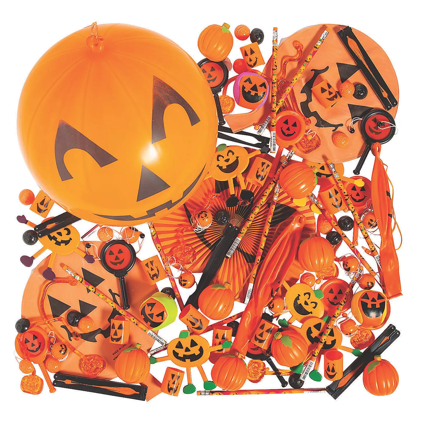 Fashion Bulk 100 Pc. Jack-O'-Lantern Assortment Boo Bags