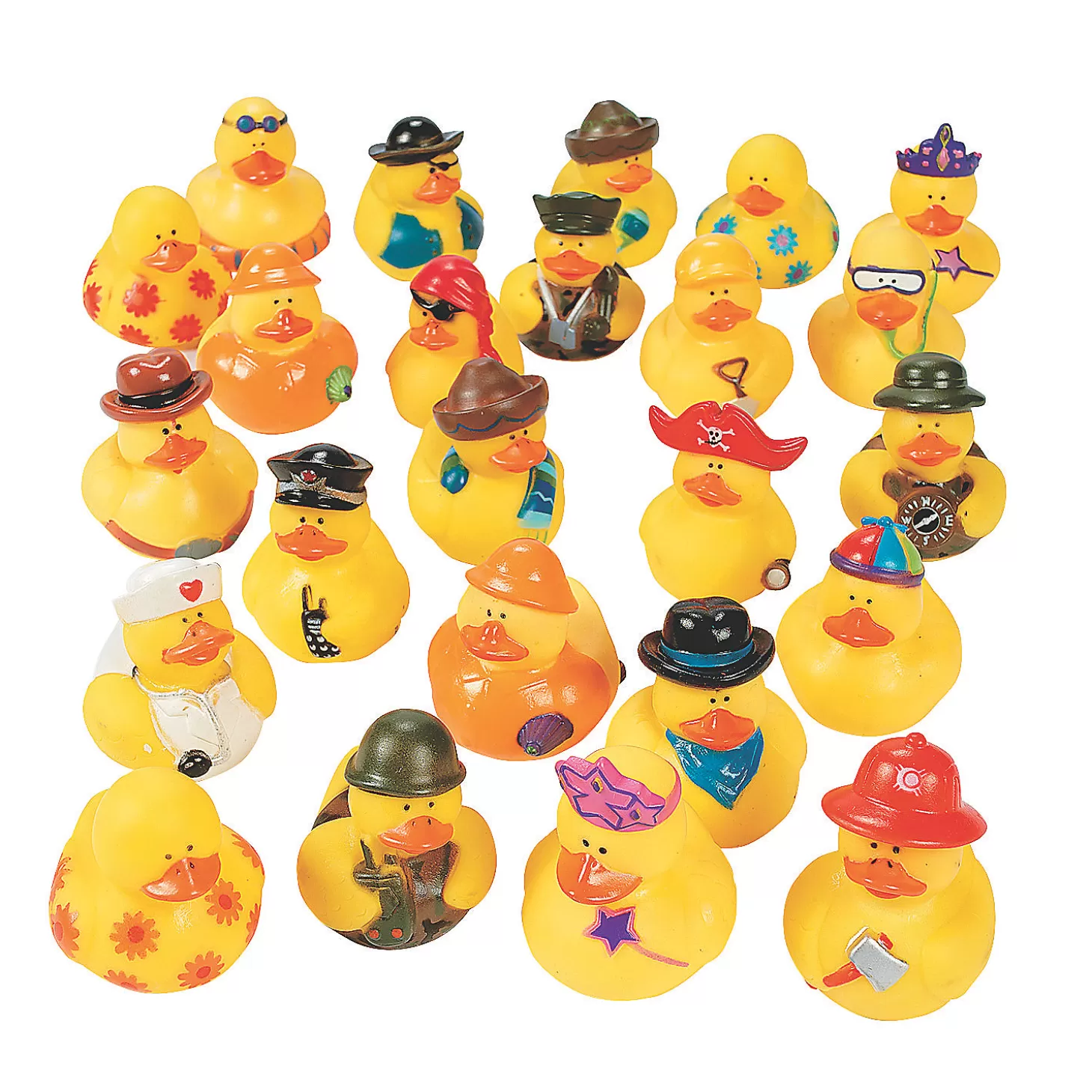 Sale Bulk 100 Pc. Mega Rubber Ducks Assortment Halloween Handouts