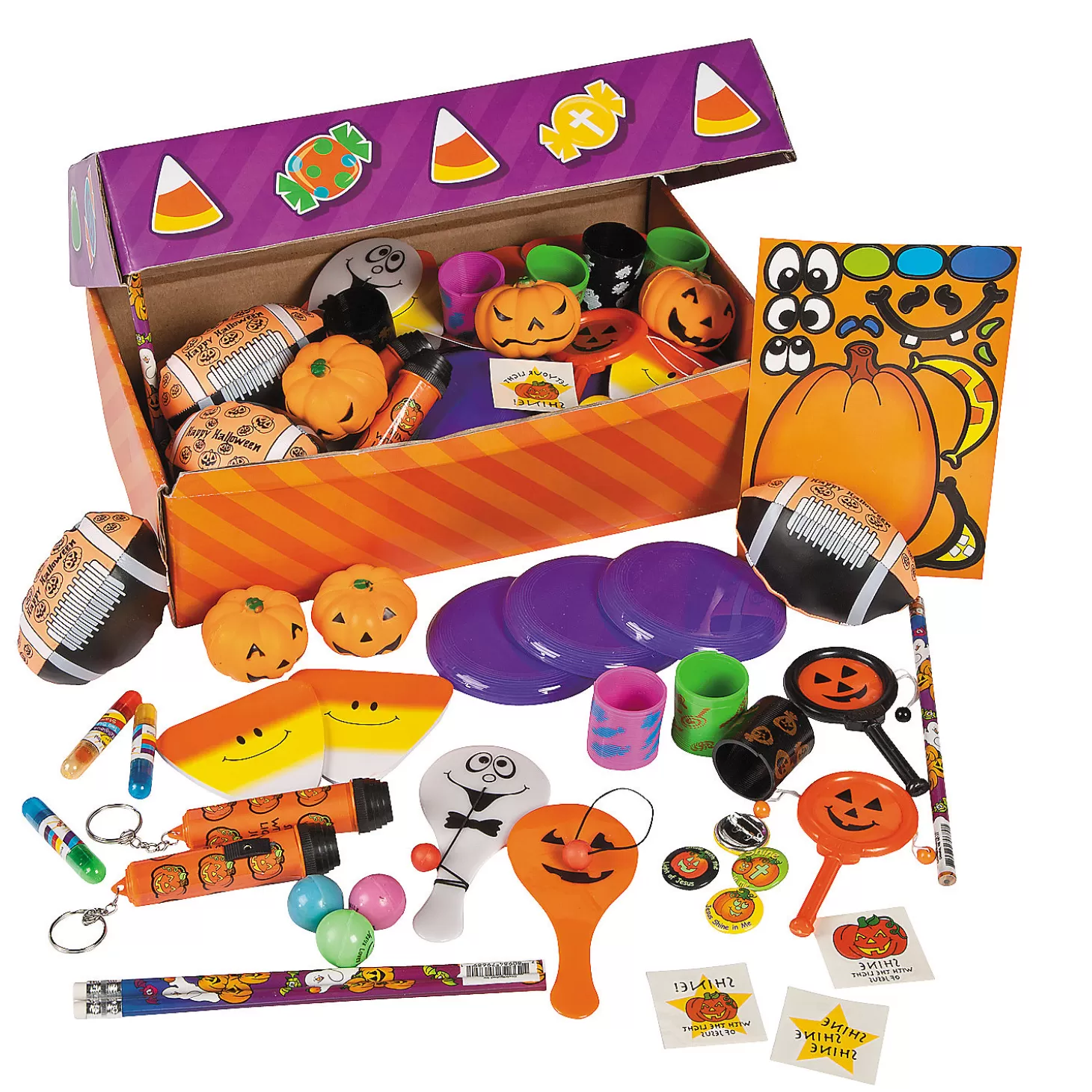 Cheap Bulk 100 Pc. Trunk-Or-Treat Religious Halloween Assortment Boo Bags