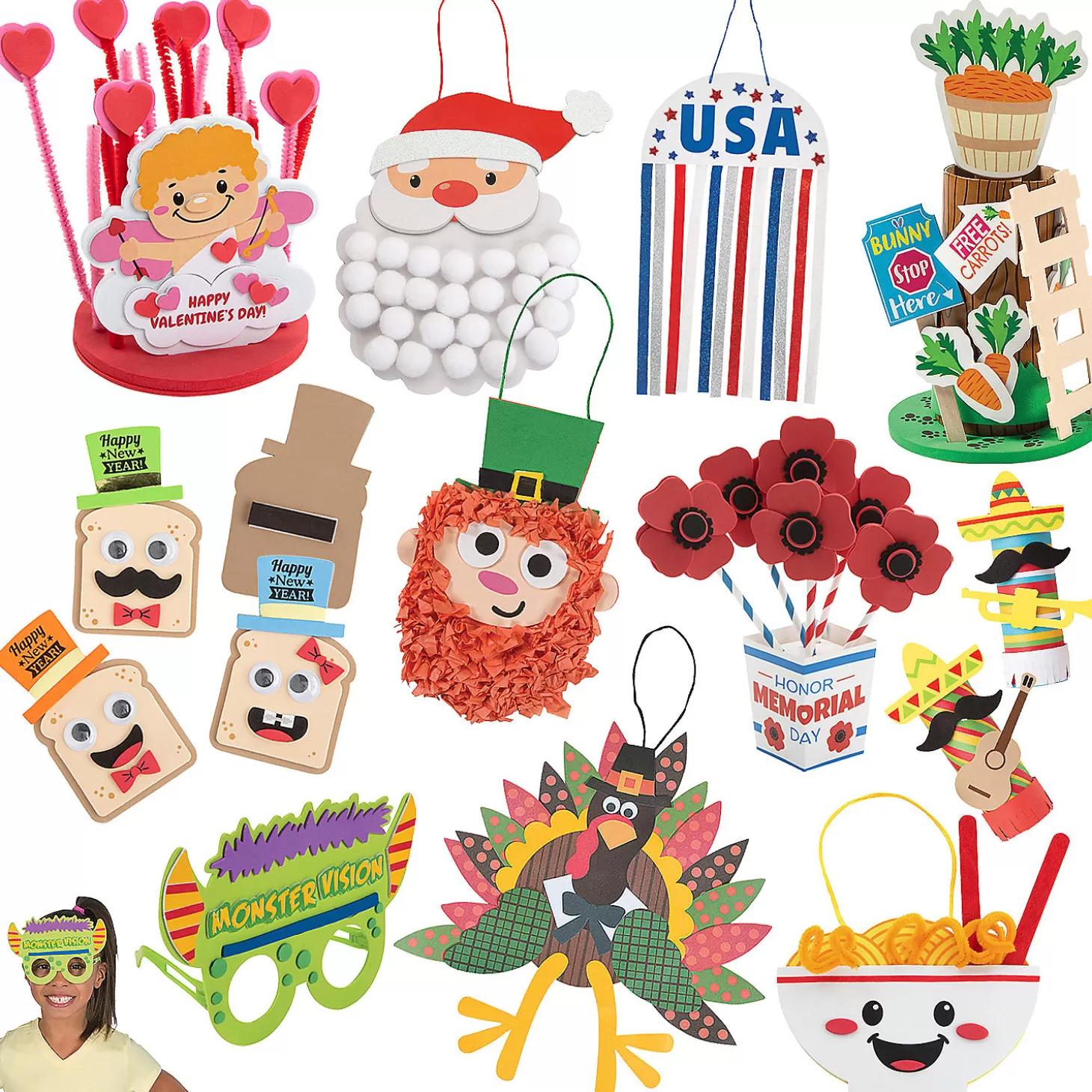Sale Bulk 132 Pc. Ultimate Holiday Craft Kit Assortment - Makes 132 Bulk Halloween Supplies
