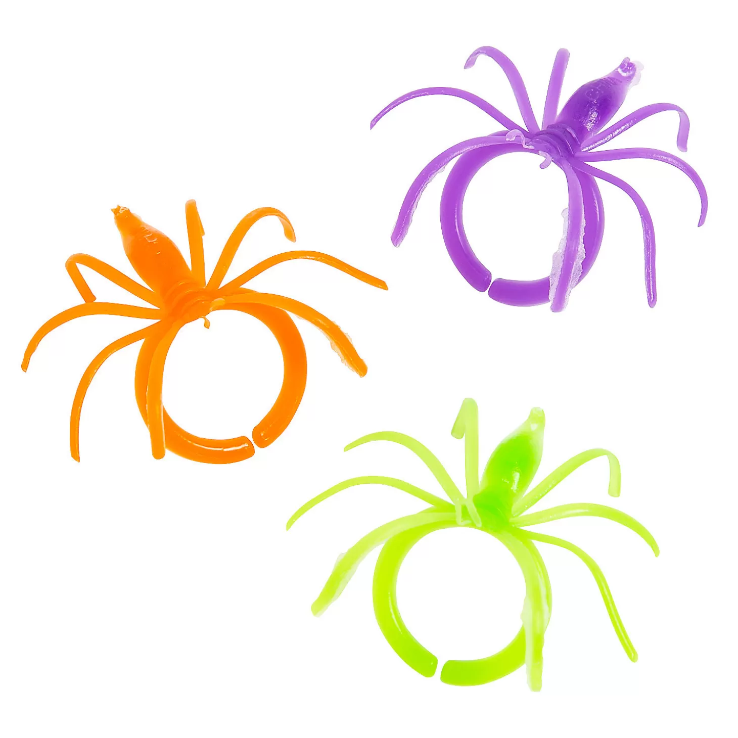Sale Bulk 144 Pc. Colorful Halloween Spider Rings Bulk Halloween Supplies