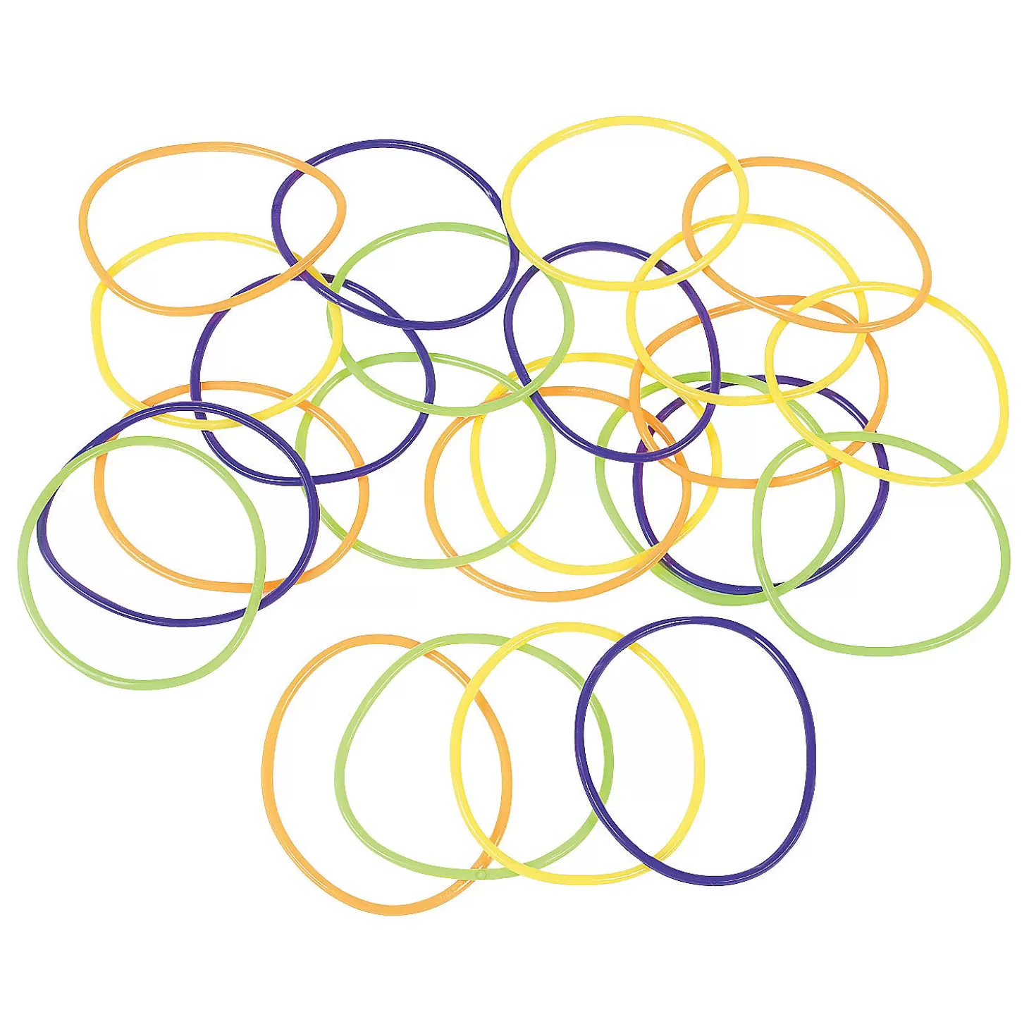 New Bulk 144 Pc. Halloween Colors Jelly Bracelets Halloween Apparel & Accessories