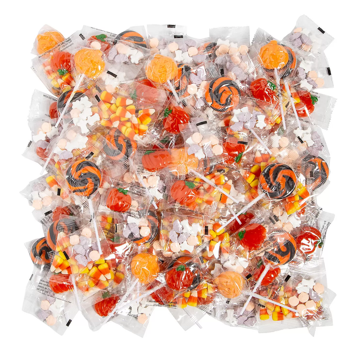 Outlet Bulk 200 Pc. Jack-O'-Lantern Halloween Candy Assortment Boo Bags