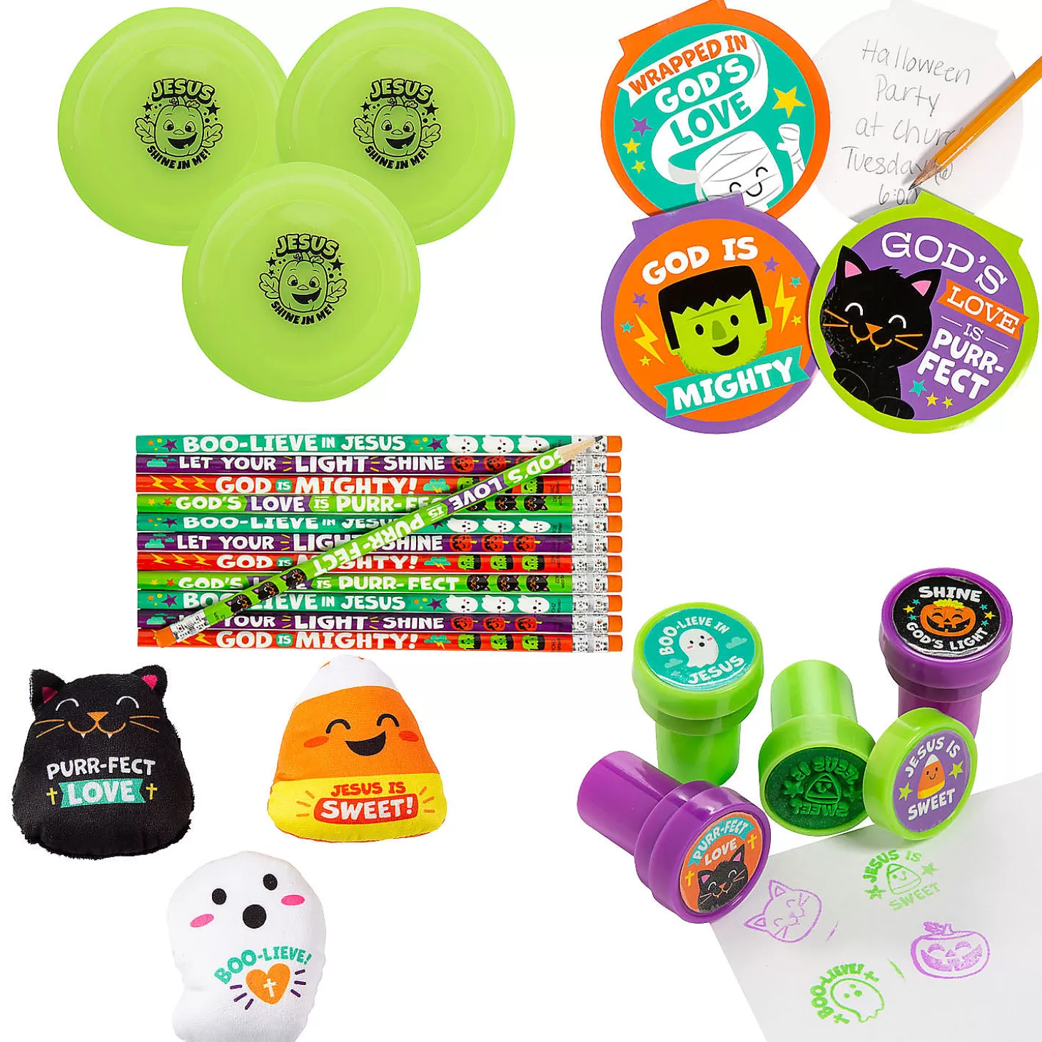 Online Bulk 242 Pc. Religious Halloween Toy Assortment Kit Religious Halloween