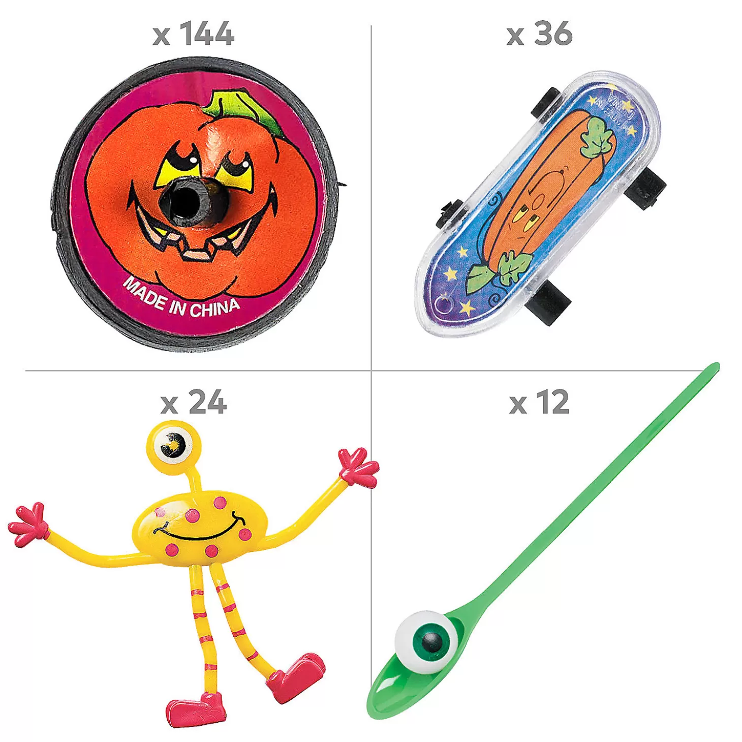 Hot Bulk 267 Pc. Trunk-Or-Treat Deluxe Halloween Games & Prizes Kit Halloween Fun Kits