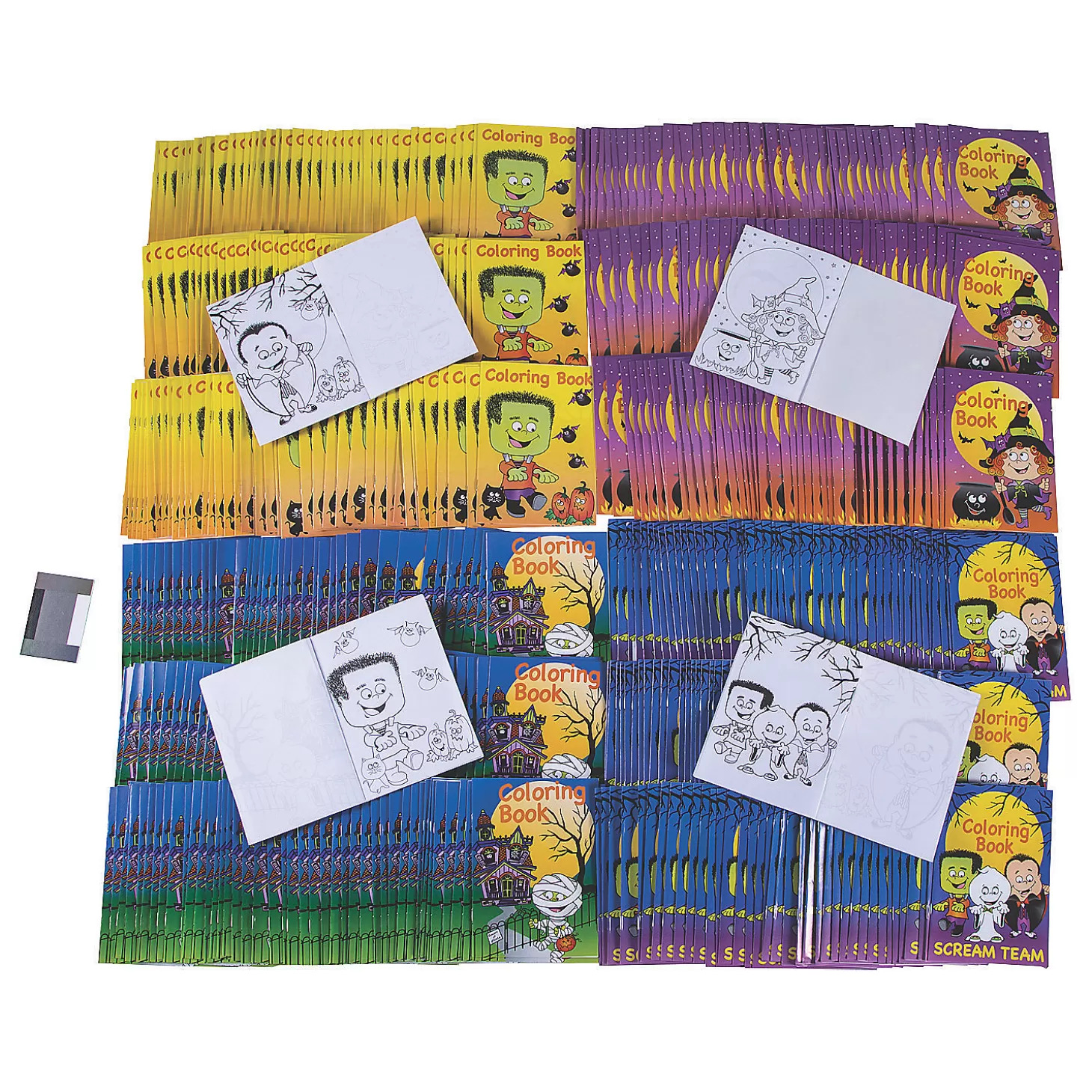 Sale Bulk 504 Pc. Halloween Characters Coloring Books Bulk Halloween Supplies