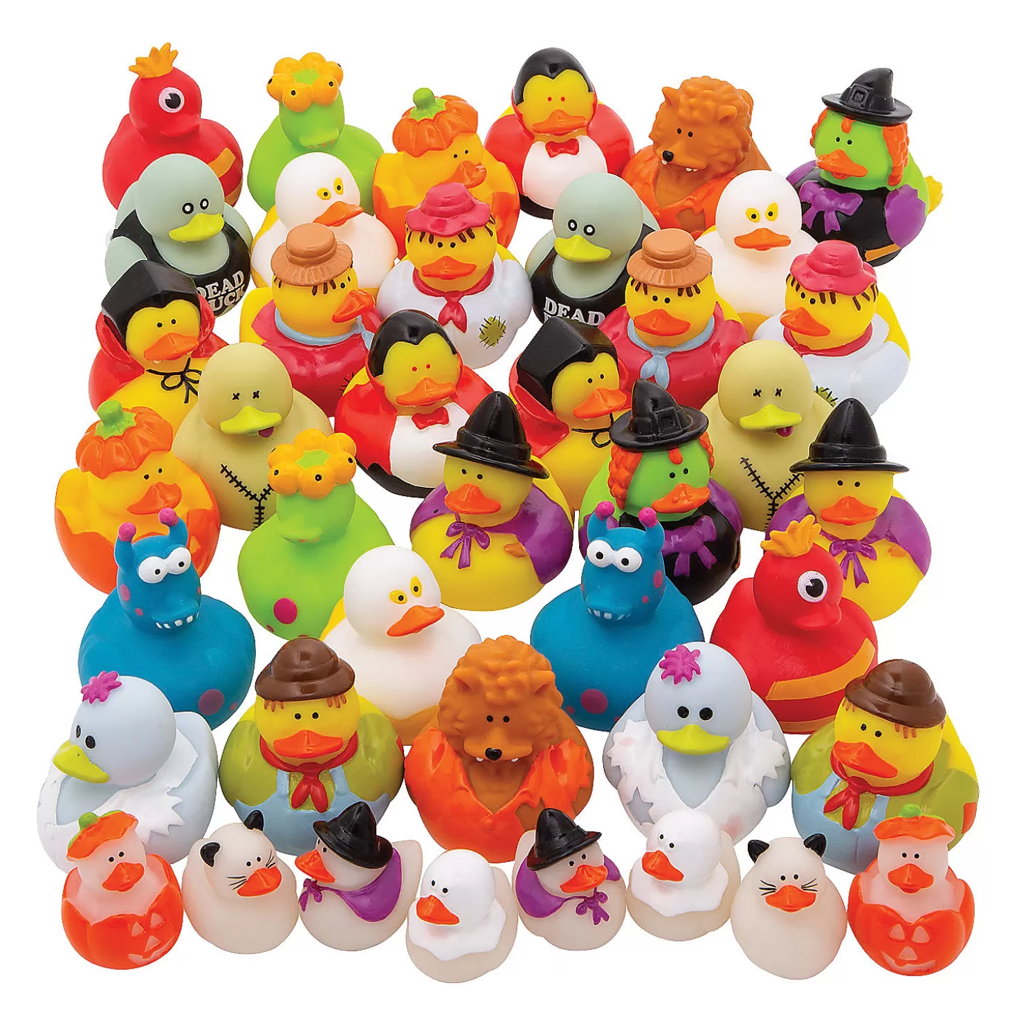 Outlet Bulk 50 Pc. Halloween Rubber Duck Assortment Halloween Handouts