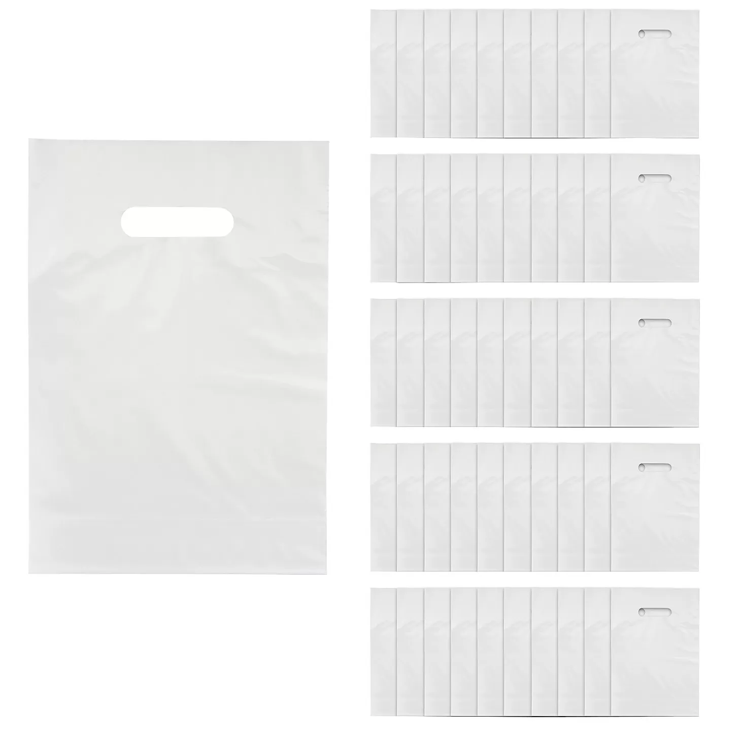 Flash Sale Bulk 50 Pc. Solid Color Plastic Goody Bags Halloween Bags