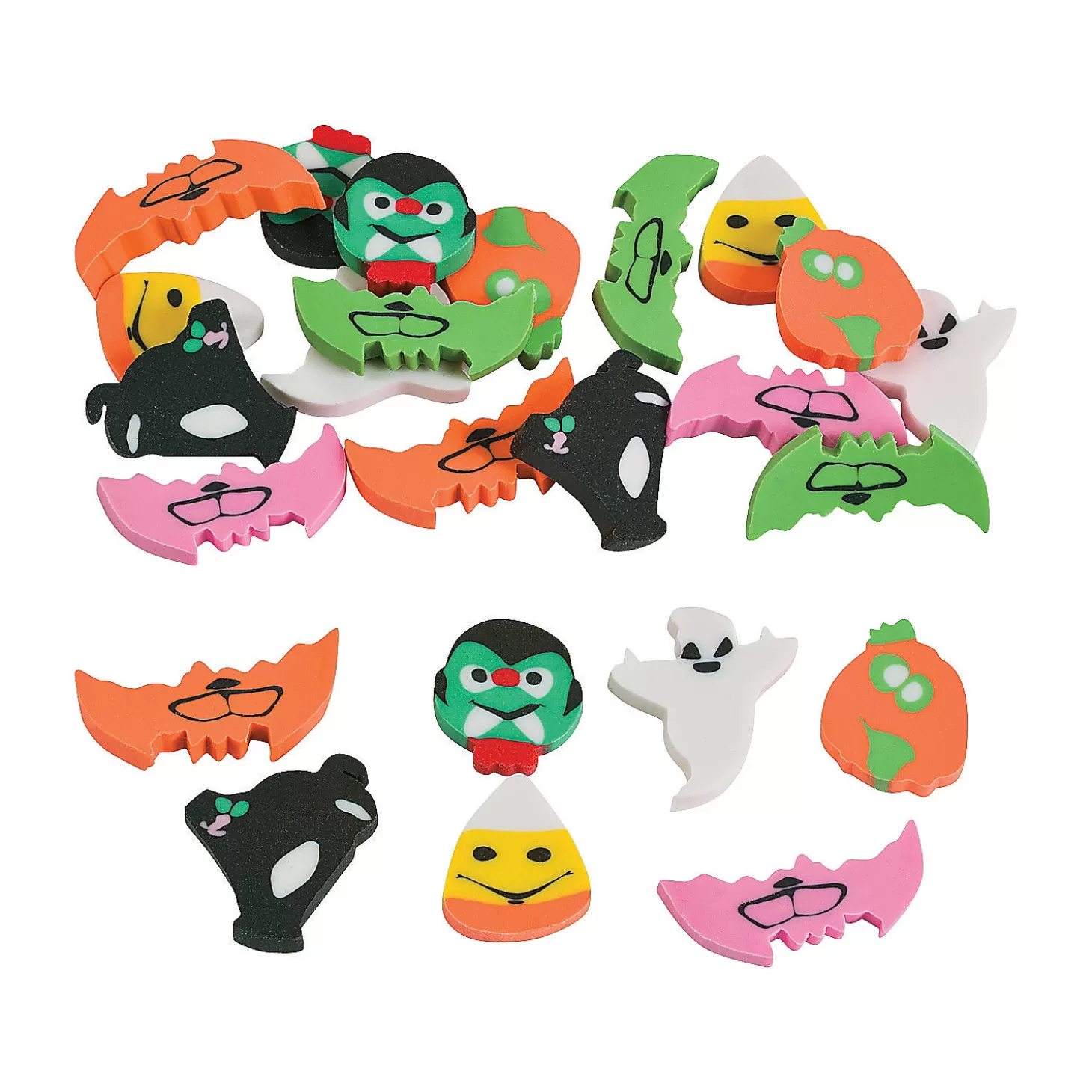 Best Sale Bulk 720 Pc. Halloween Mini Eraser Assortment Bulk Halloween Supplies