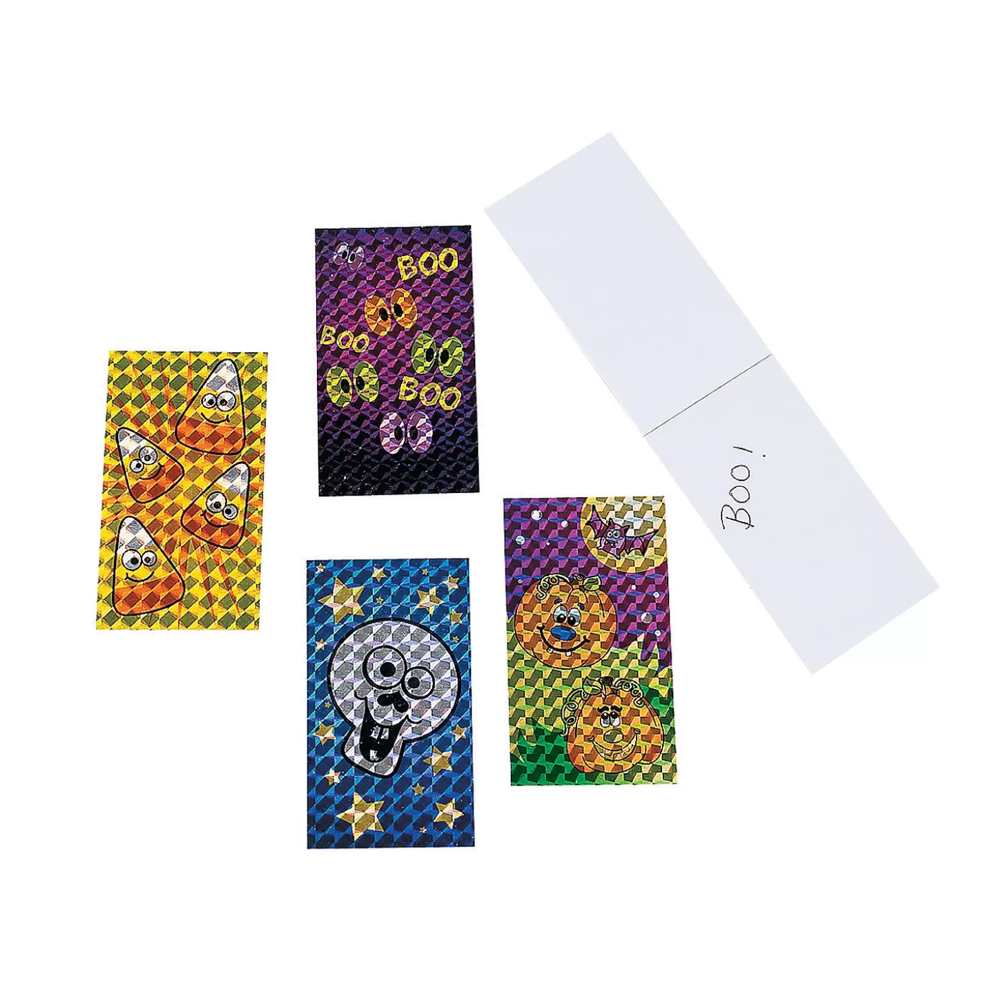 New Bulk 72 Pc. Prism Halloween Paper Notepads Boo Bags