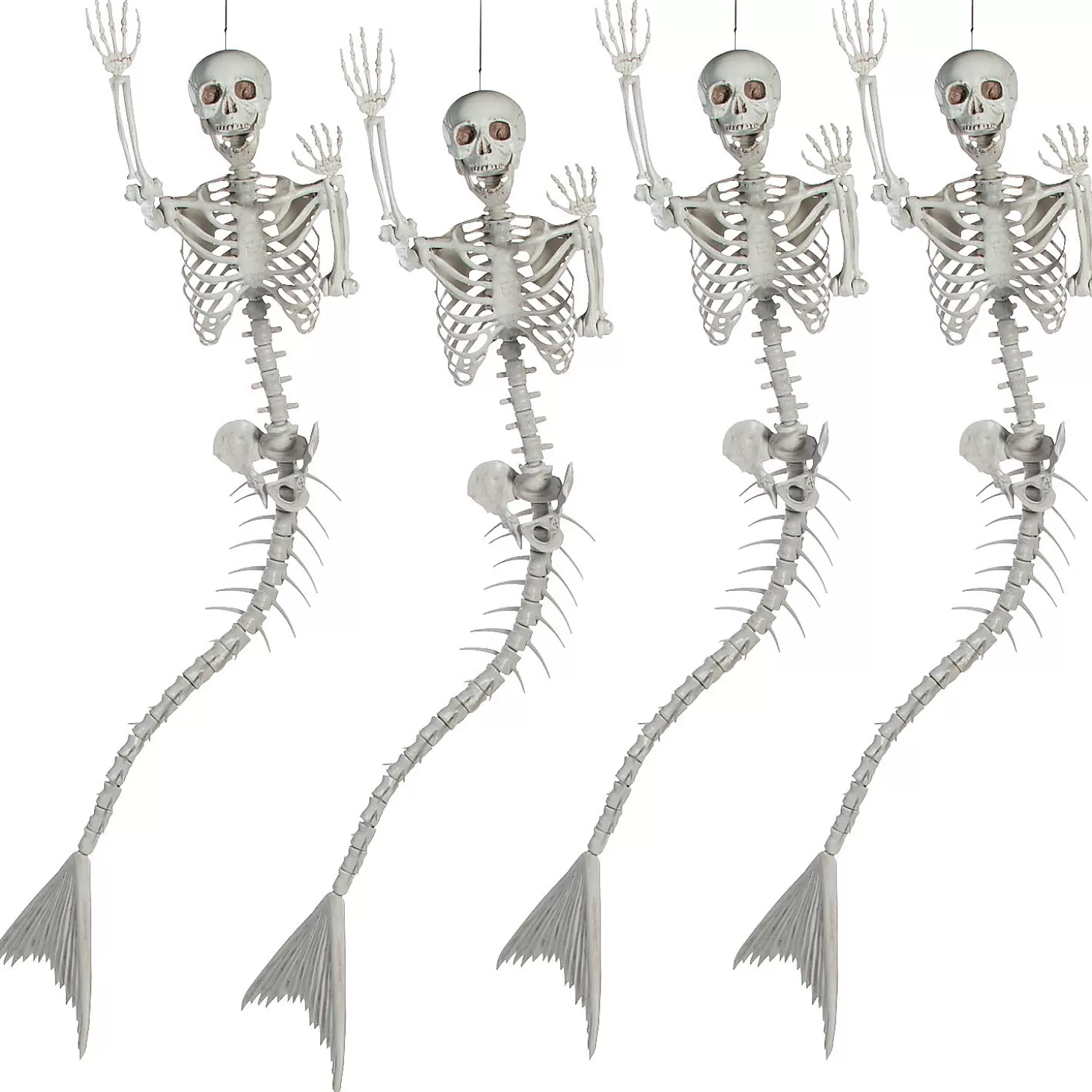 Shop Bulk Life-Size Original Mermaid Skeleton Halloween Decorations - 4 Pc. Skulls & Skeletons