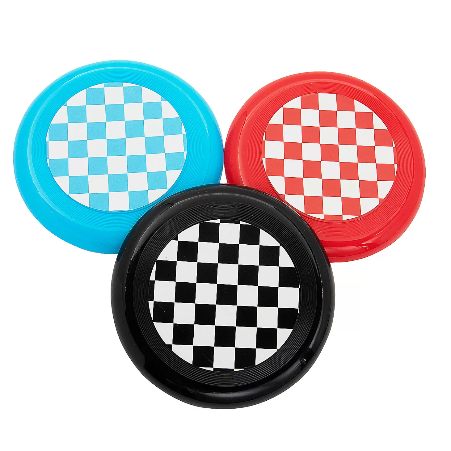 Discount Checkerboard Flying Discs - 12 Pc. Flying Toys