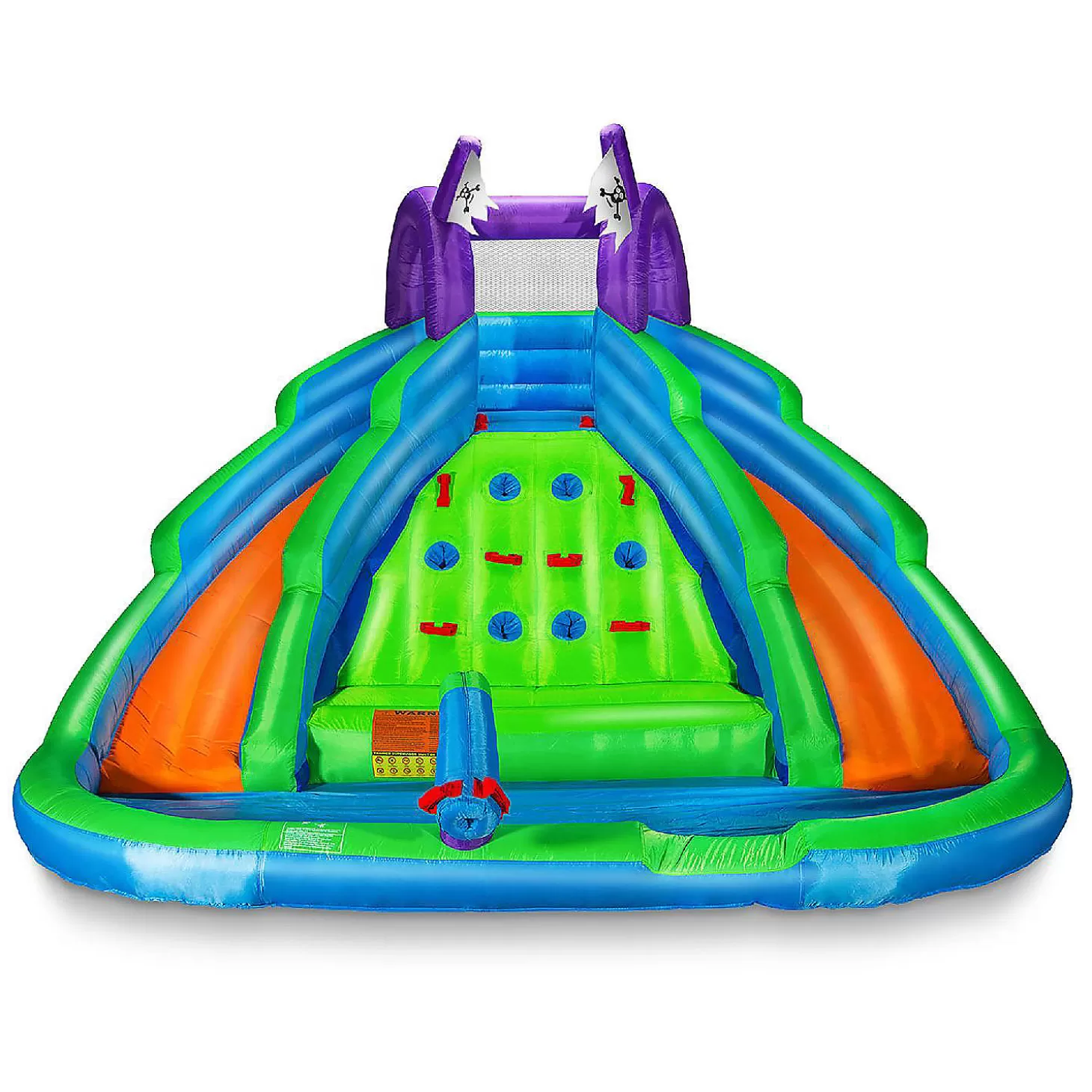 Online Cloud 9 Bounce House With Climbing Wall, Water Slide And Pool With Blower Water Toys
