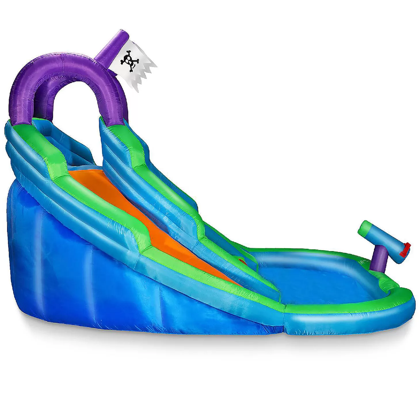 Online Cloud 9 Bounce House With Climbing Wall, Water Slide And Pool With Blower Water Toys