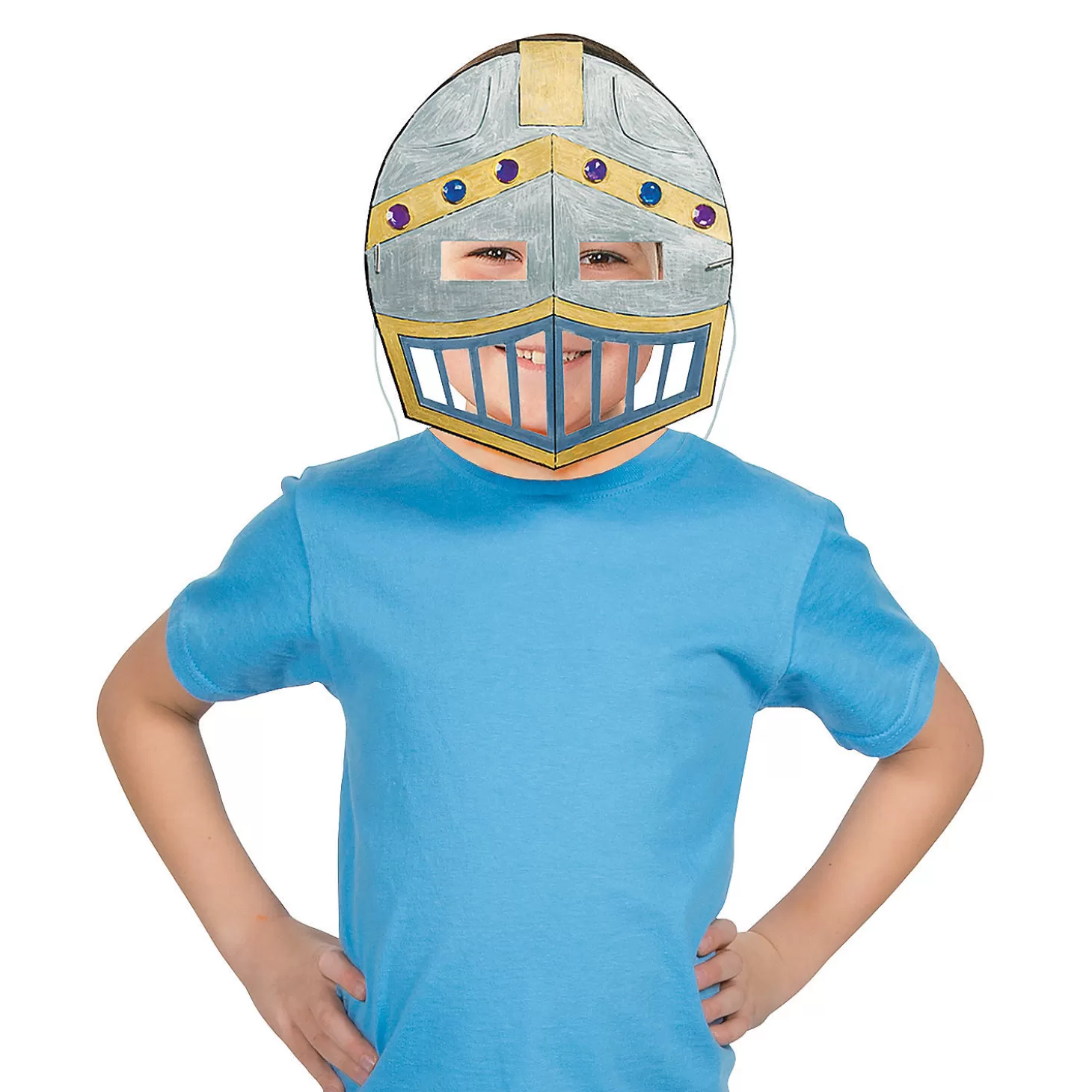 Flash Sale Color Your Own Knight Masks - 12 Pc. Religious Halloween
