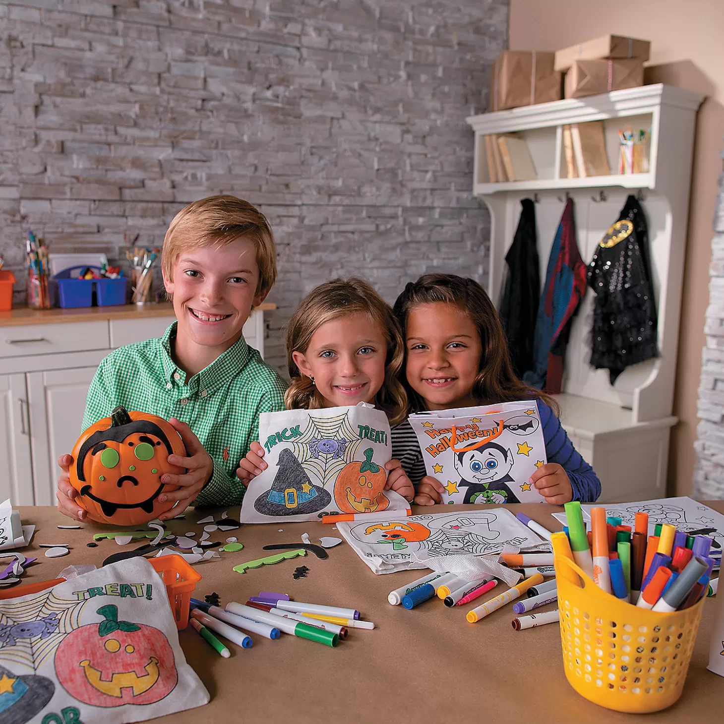 Flash Sale Color Your Own Medium Halloween Gift Bags - 12 Pc. Halloween Bags