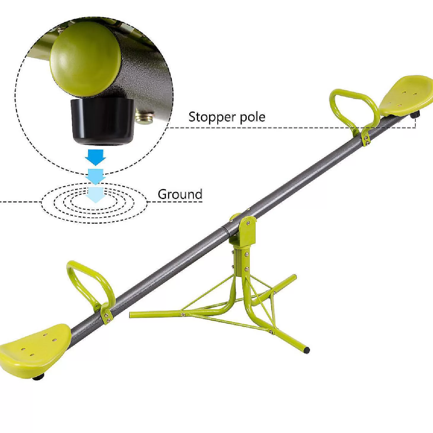 Best Costway Kids 360 Degree Rotation Seesaw Teeter Totter Outdoor Play Set Toy Riding Toys