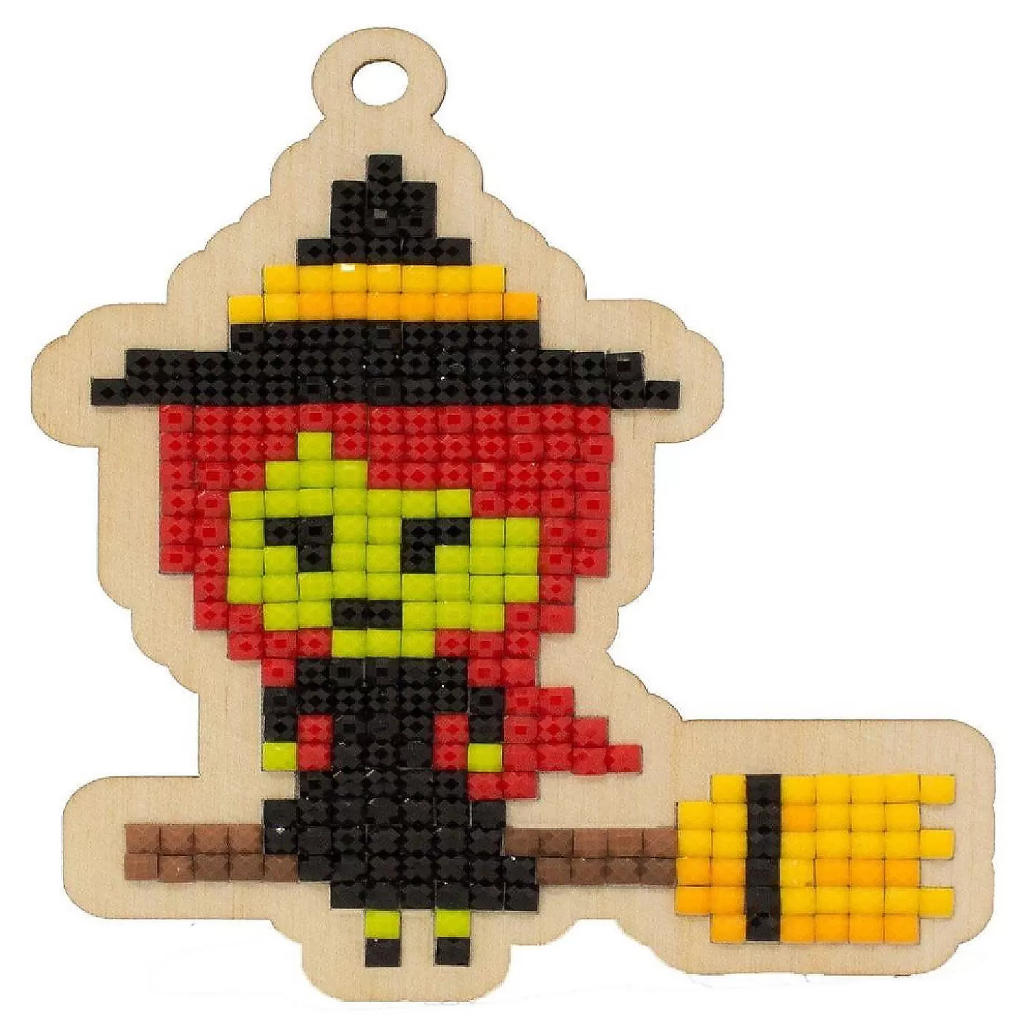 Hot Crafting Spark - Little Witch Csw336 Diamond Painting On Plywood Kit Diy Adult Crafts