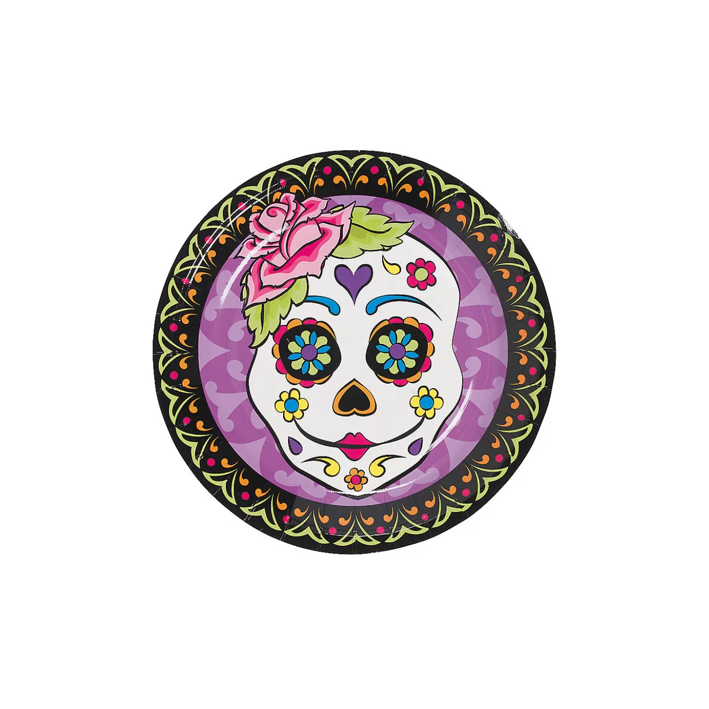 Flash Sale Day Of The Dead Party Paper Dessert Plates - 8 Ct. Tableware