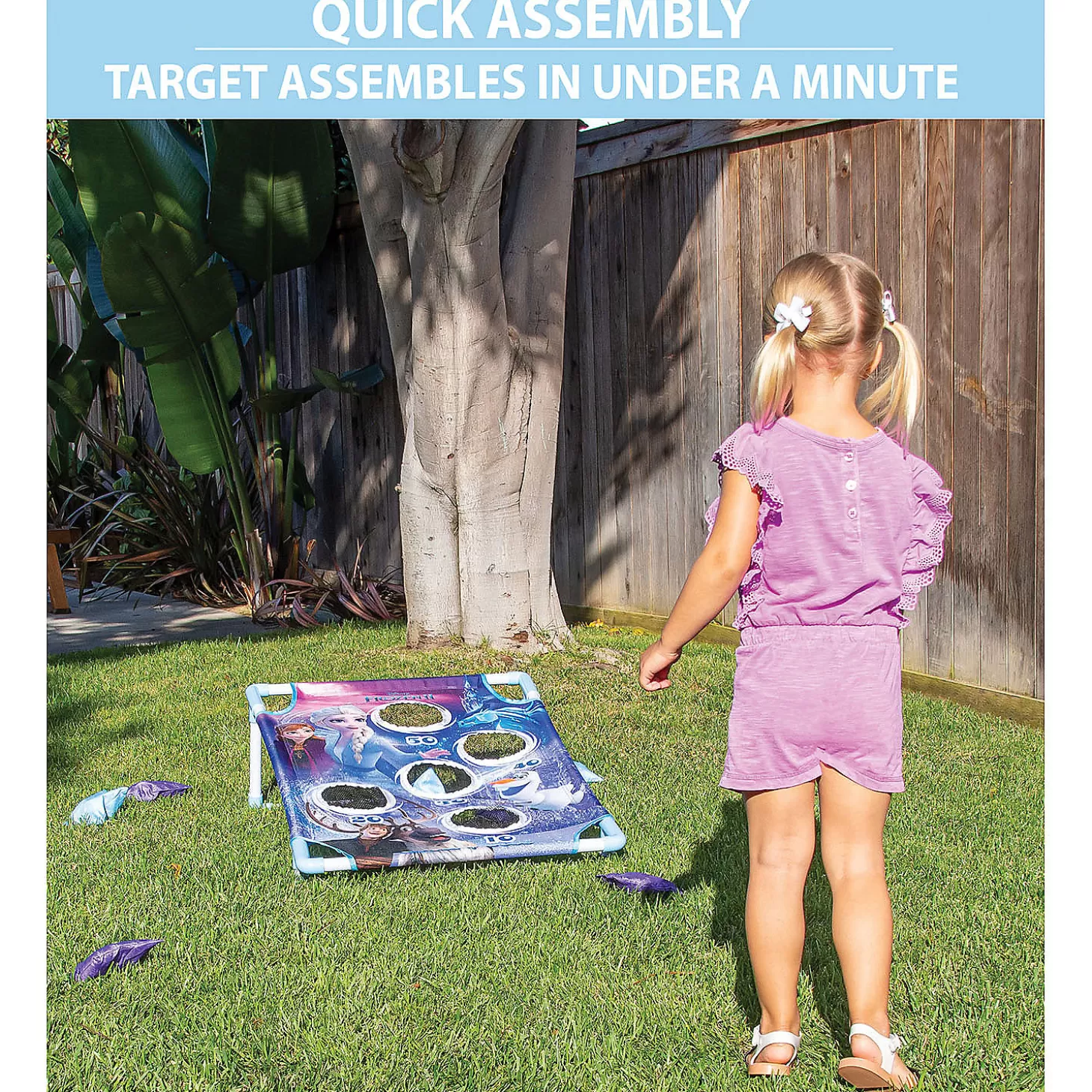 Clearance Disney Frozen 2 Frost Toss Game Set By Gosports - Includes 8 Snowflake Bean Bags With Portable Carrying Case Lawn Games