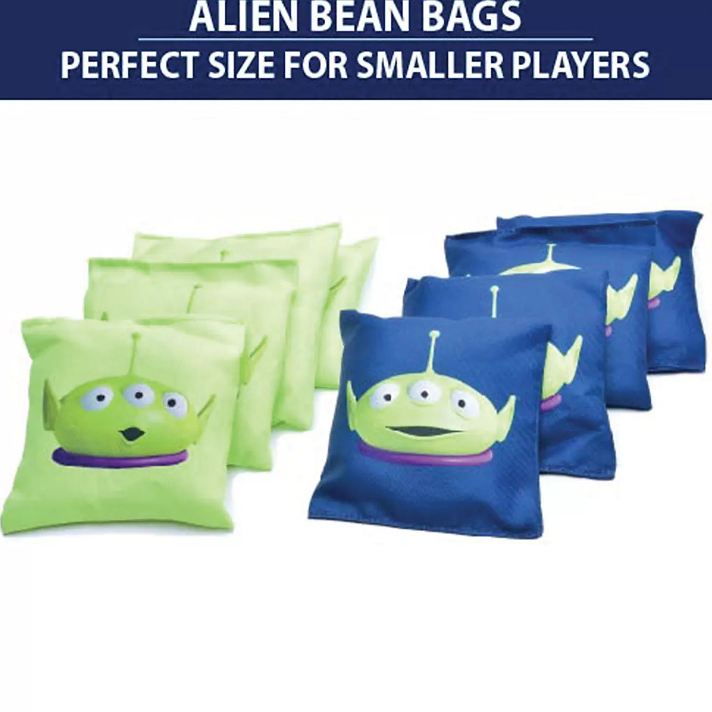 New Disney Pixar Toy Story Bag-Em-Up Game Set By Gosports - Includes 8 Alien Bean Bags With Portable Carrying Case Lawn Games