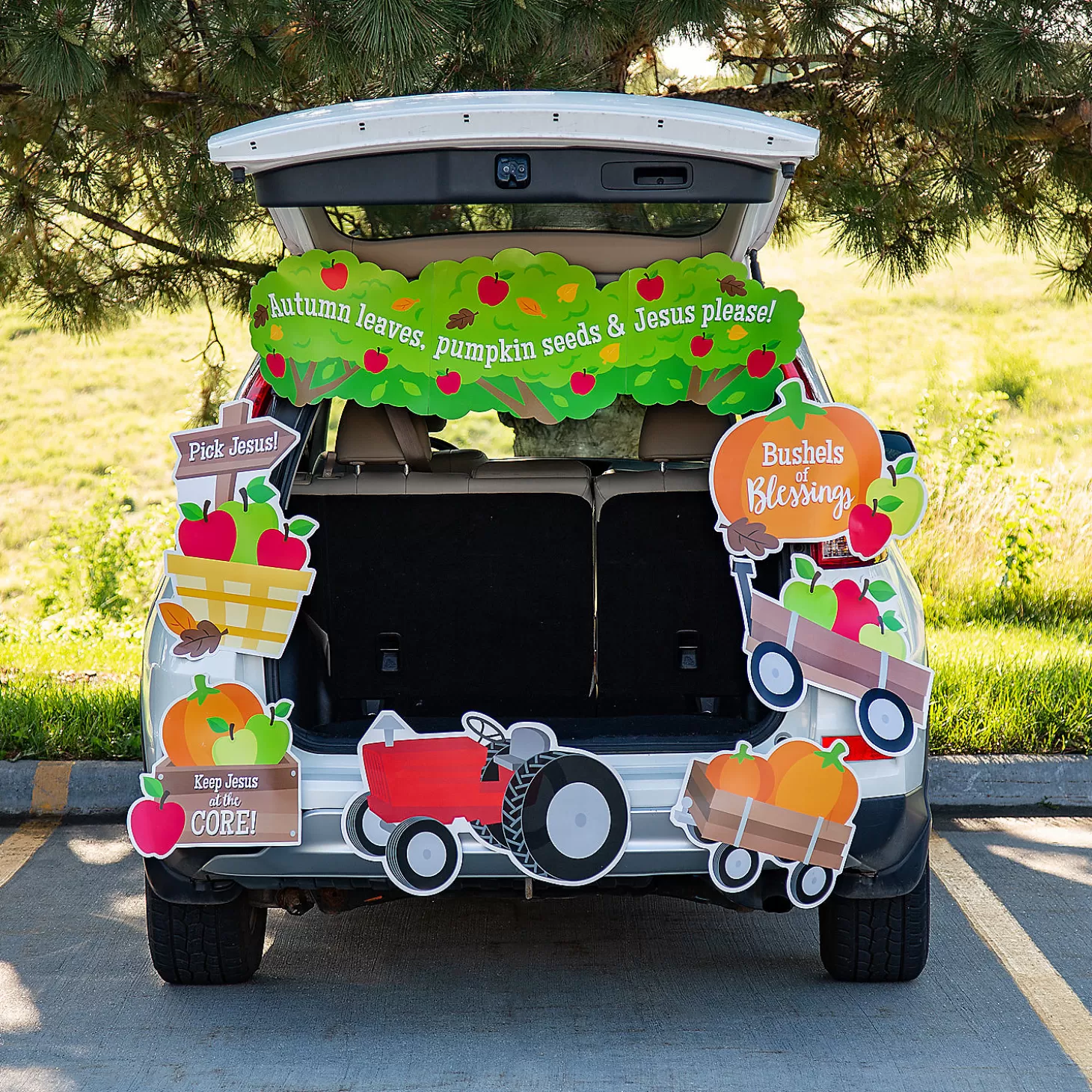 Hot Faith Fall Harvest Trunk-Or-Treat Basic Decorating Kit - 9 Pc. Halloween Fun Kits