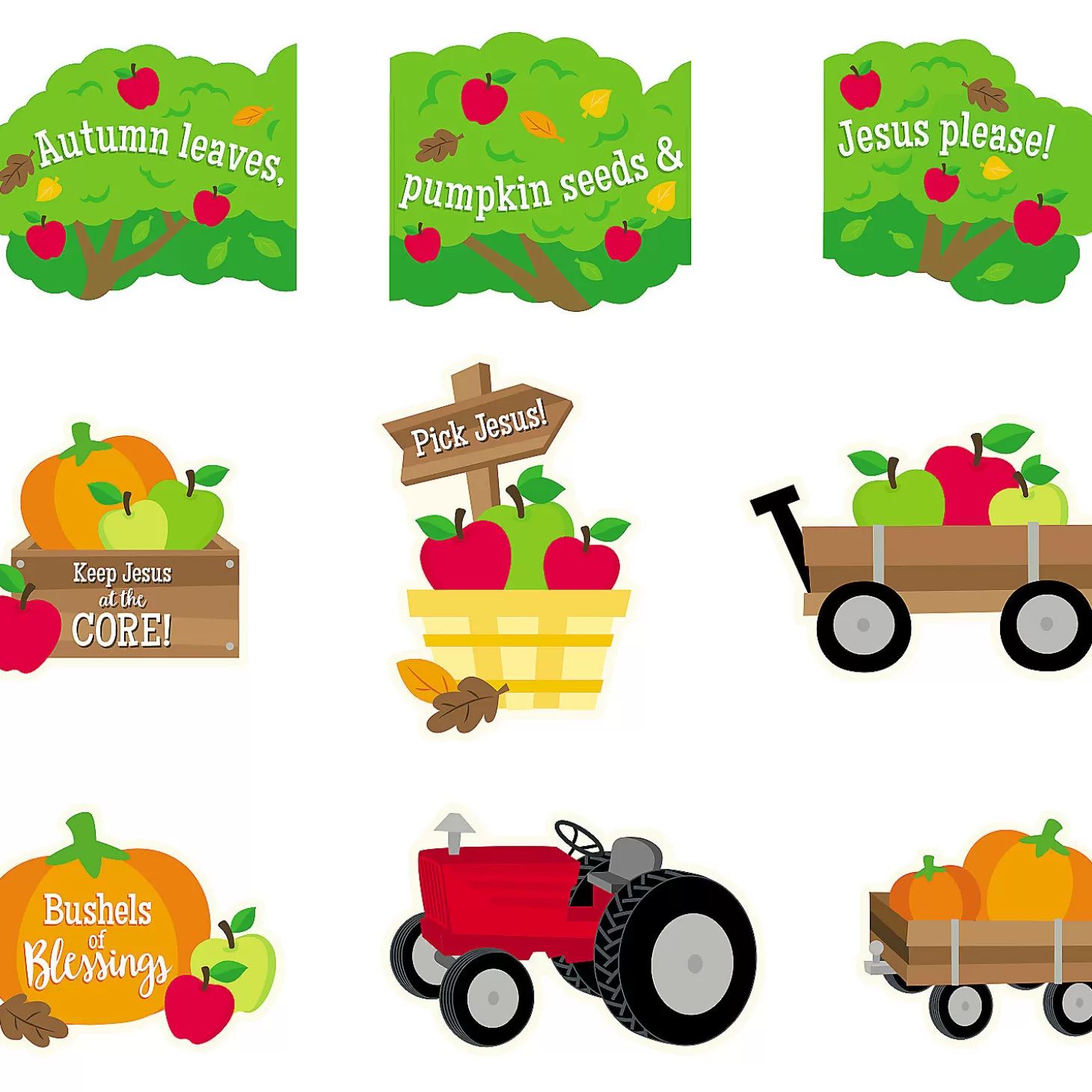 Hot Faith Fall Harvest Trunk-Or-Treat Basic Decorating Kit - 9 Pc. Halloween Fun Kits