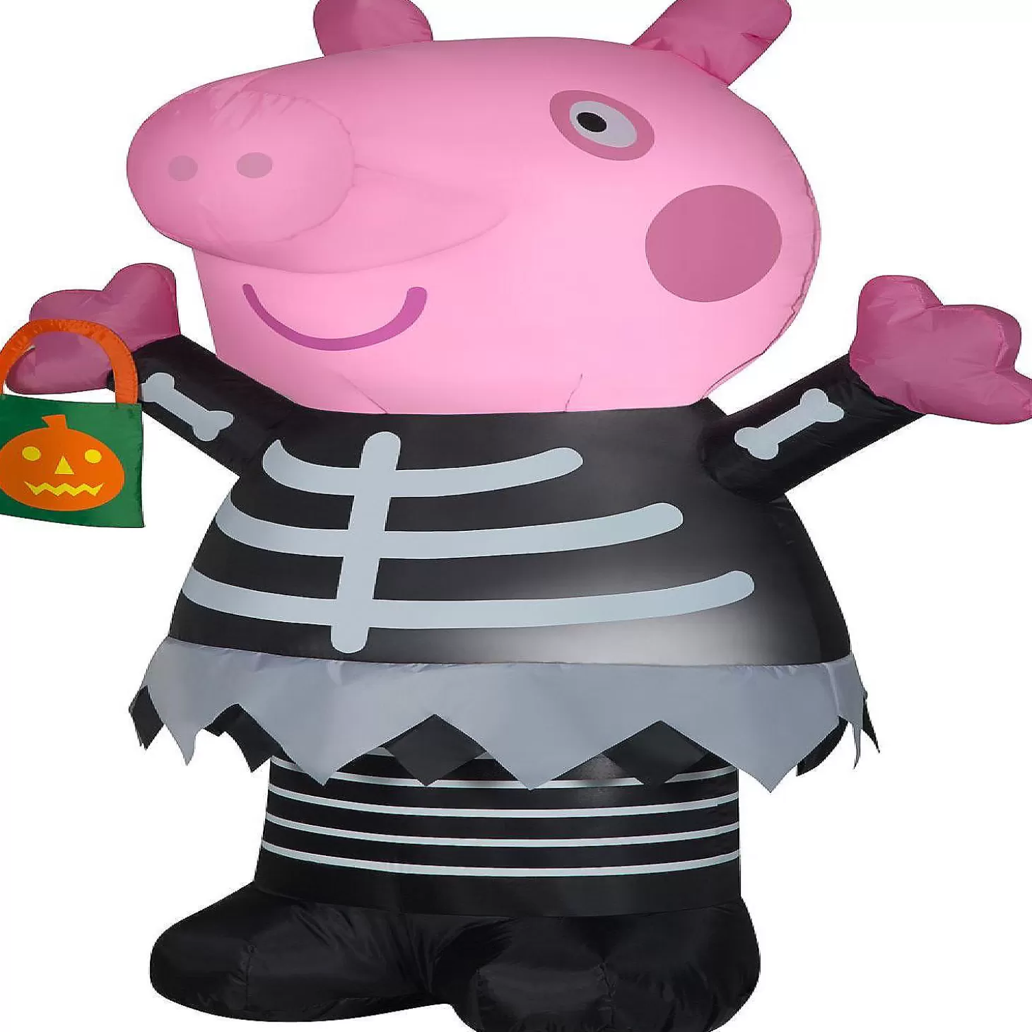 New Gemmy Airblown Inflatable Peppa Pig In Skeleton Costume 4.5 Ft Tall Pink Skulls & Skeletons
