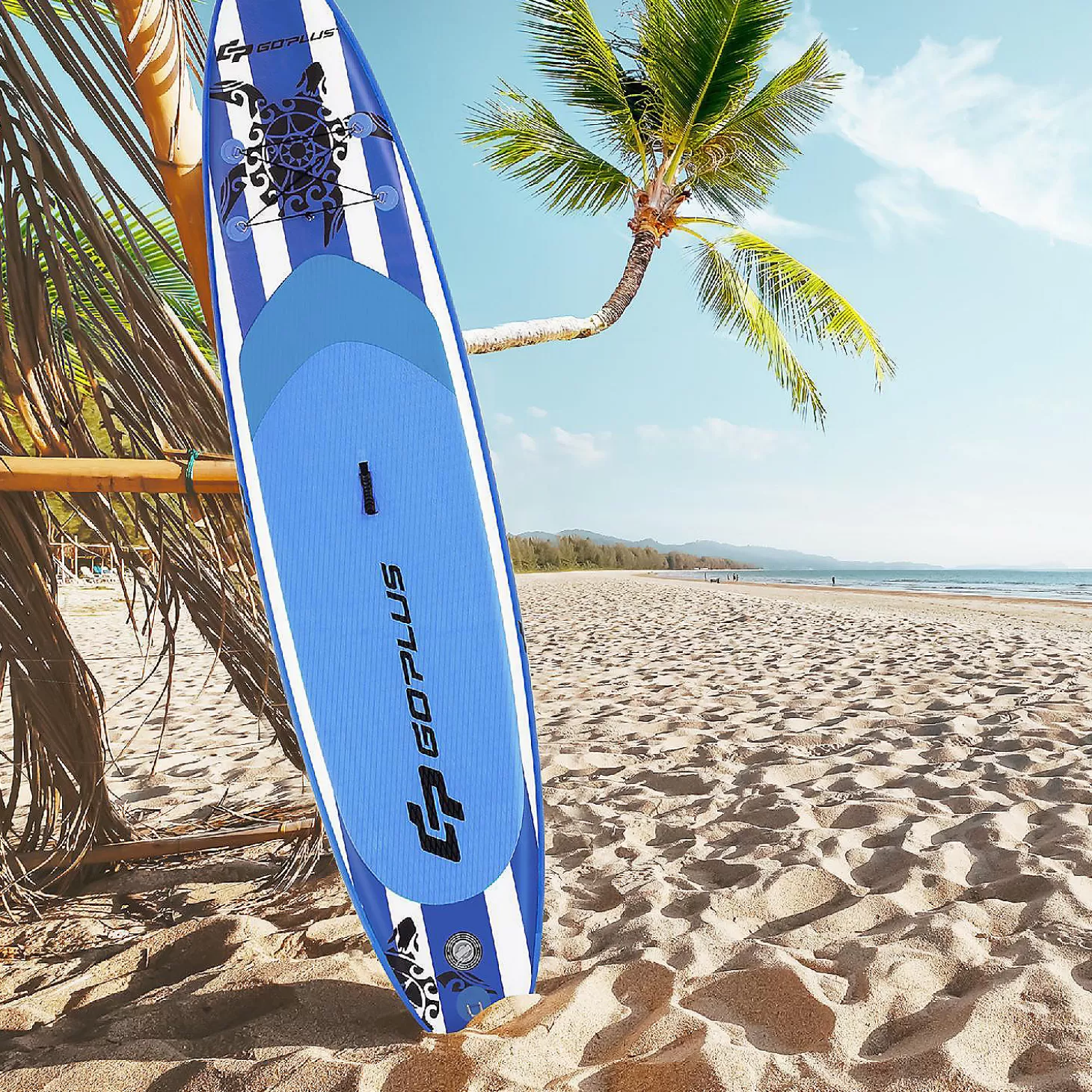 Flash Sale Goplus 11' Inflatable Stand Up Paddle Board Sup W/Carrying Bag Aluminum Paddle Water Toys