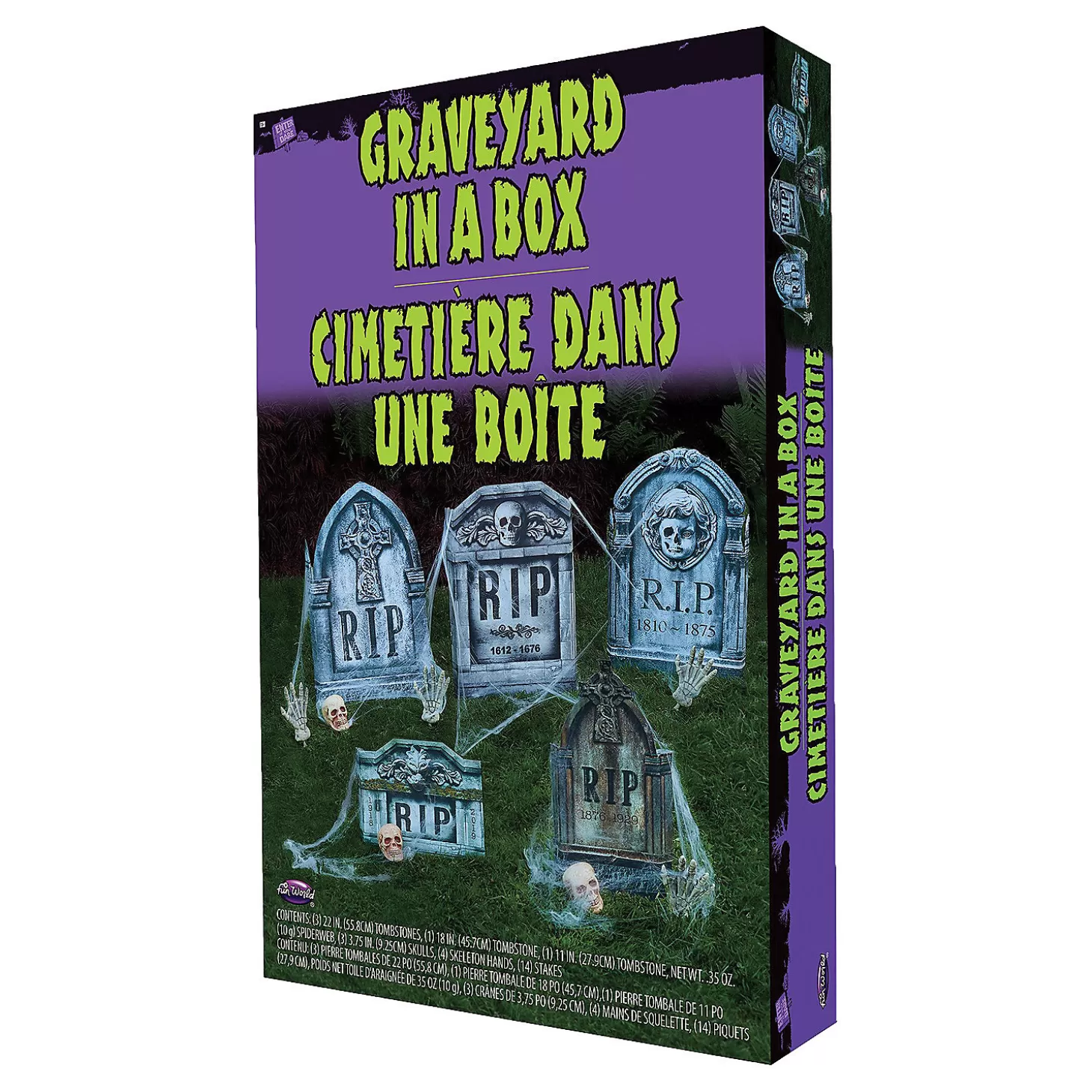 Cheap Graveyard In A Box Decoration Set - 11 Pc. Skulls & Skeletons